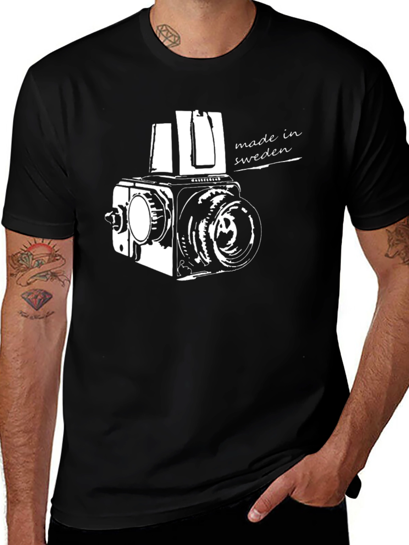 Variant 30 of Retro Camera T-Shirt - Made in Sweden