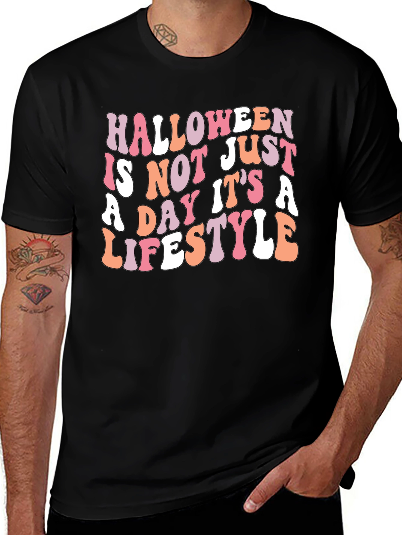 Halloween Lifestyle T-Shirt - Black Graphic Tee