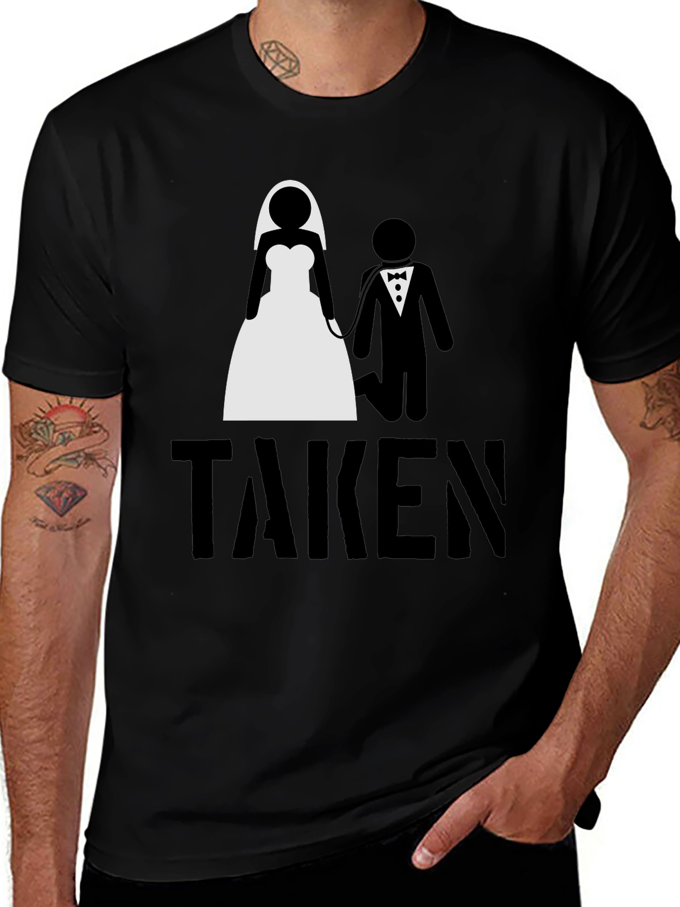 Variant 28 of Taken Couple T-Shirt - Newlywed Humor Tee