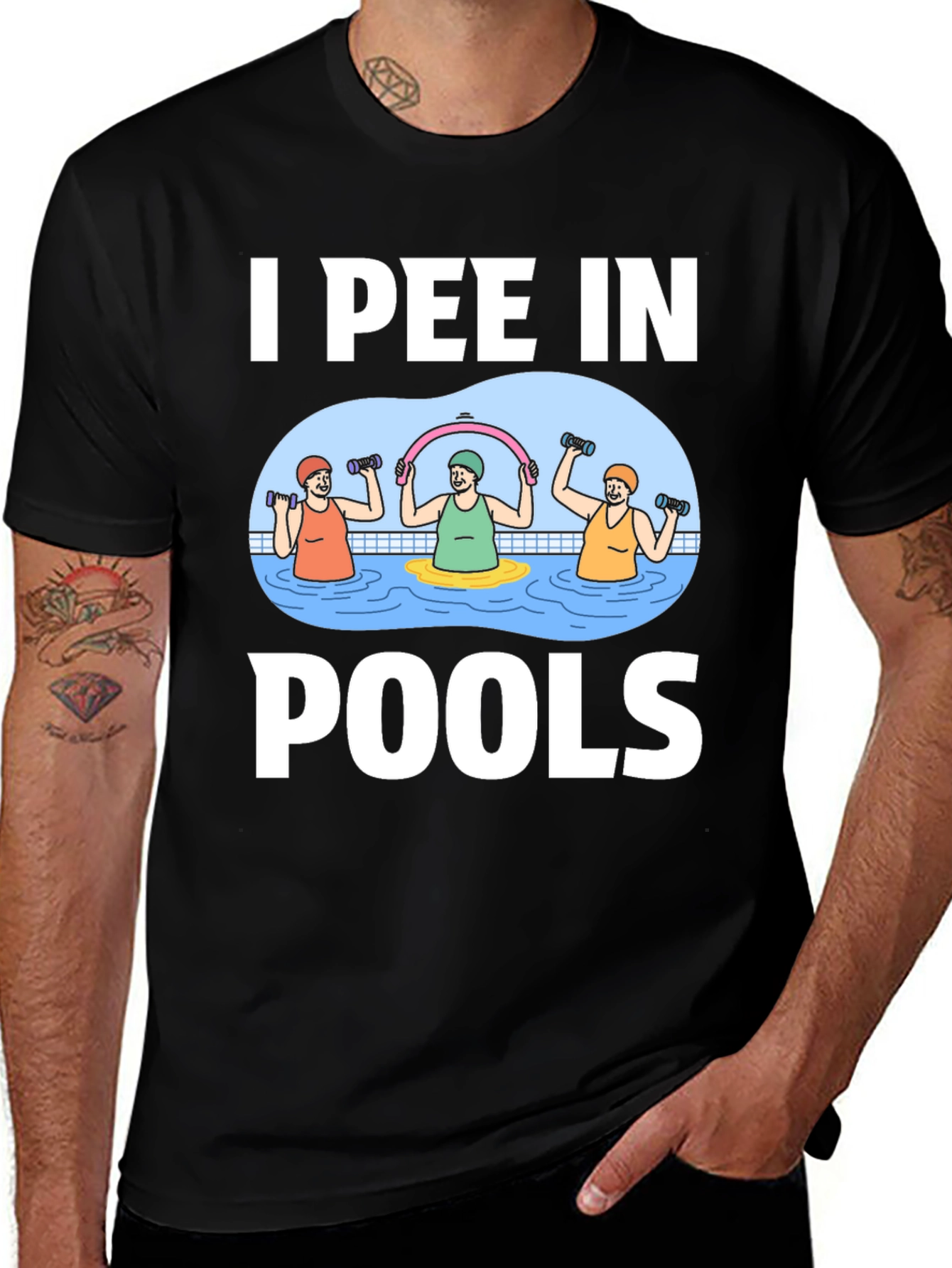 Variant 25 of I Pee In Pools Funny T-Shirt