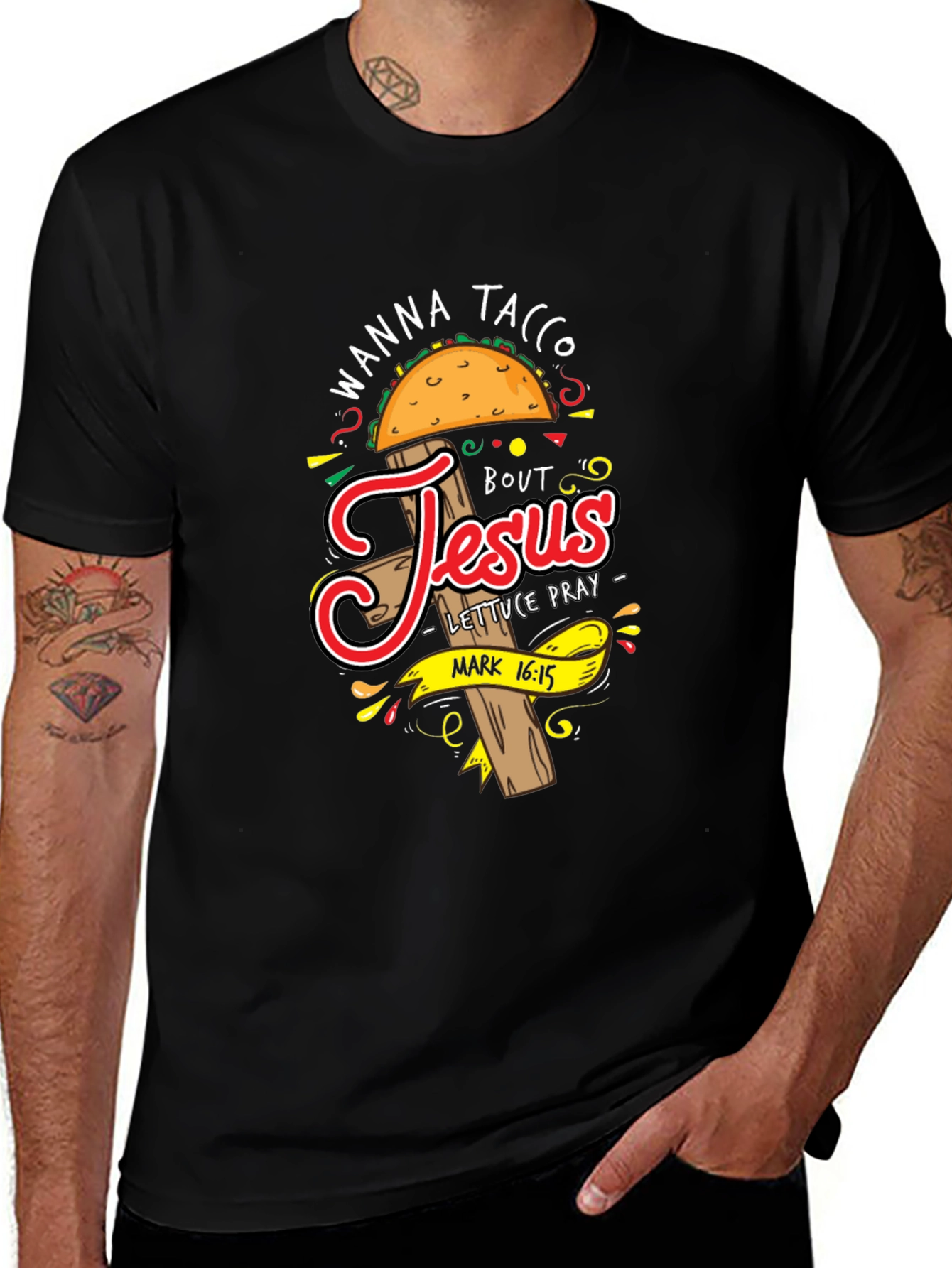 Variant 7 of Wanna Taco Bout Jesus T-Shirt