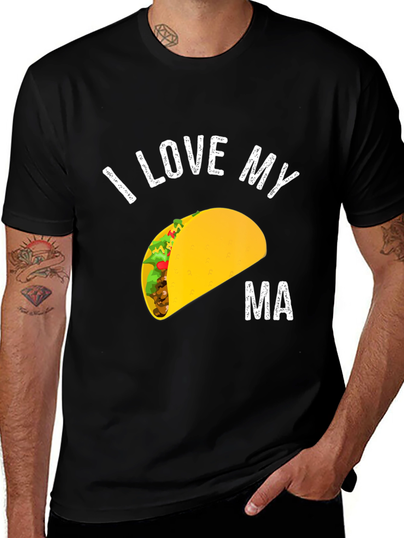Variant 14 of I Love My Taco Mama Graphic Tee