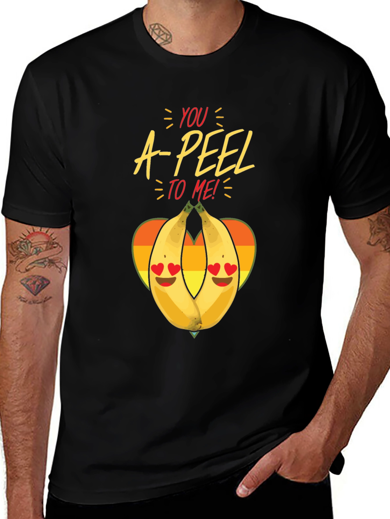 Variant 24 of You A-Peel To Me Black Graphic Tee