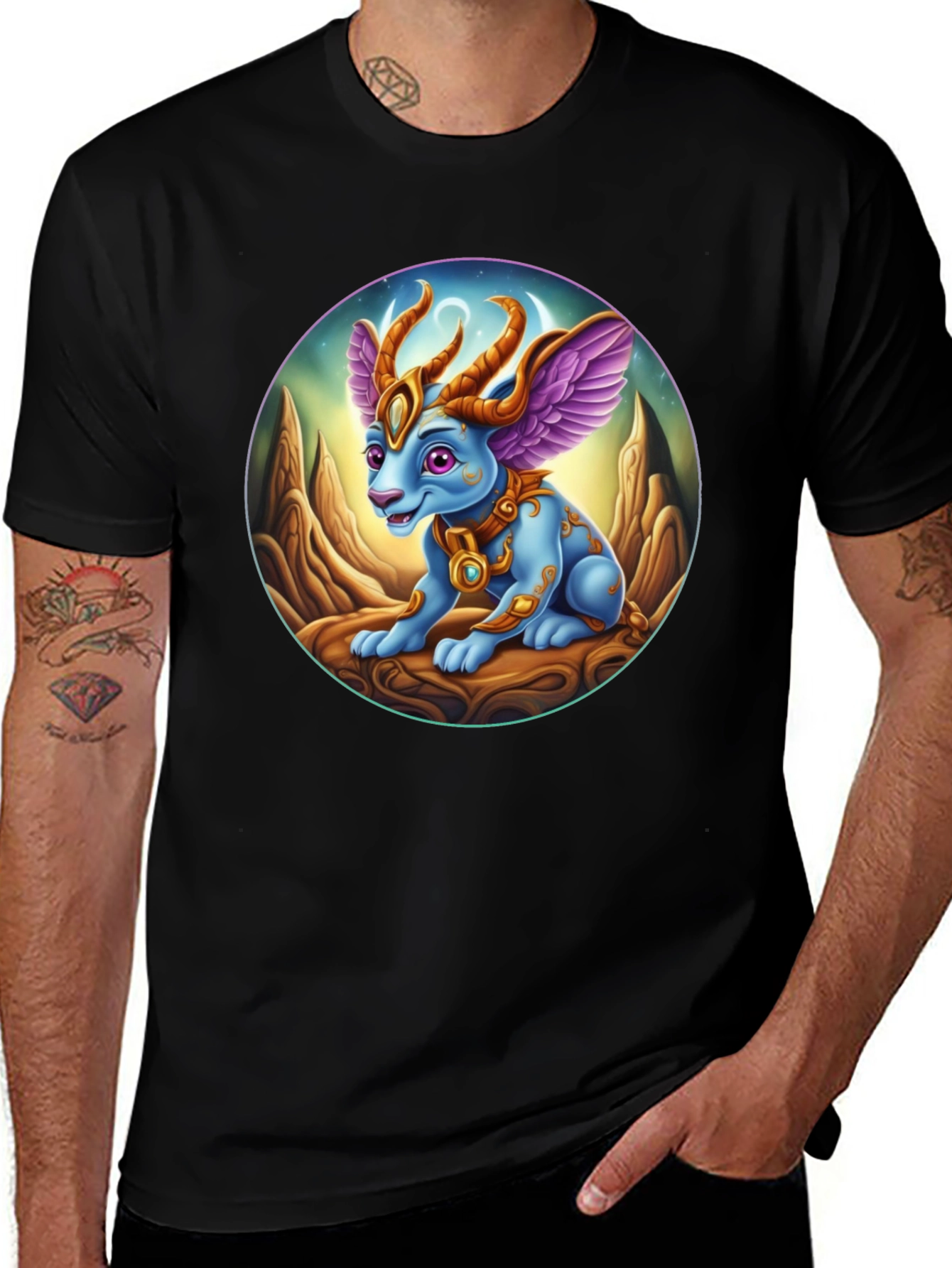 Variant 9 of Fantasy Dragon T-Shirt - Unique Graphic Tee