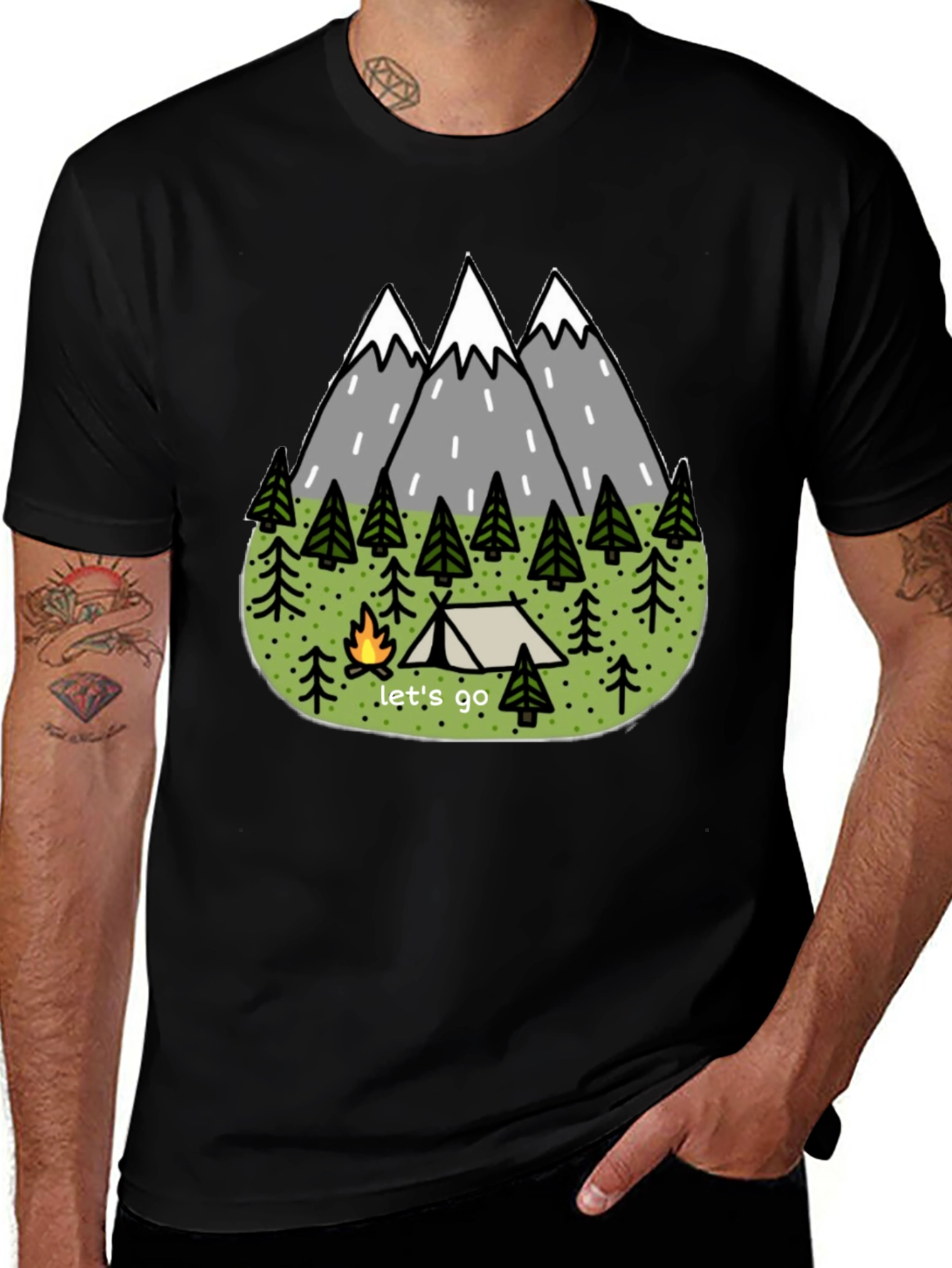 Variant 12 of Nature Adventure T-Shirt - Let's Go Camping!