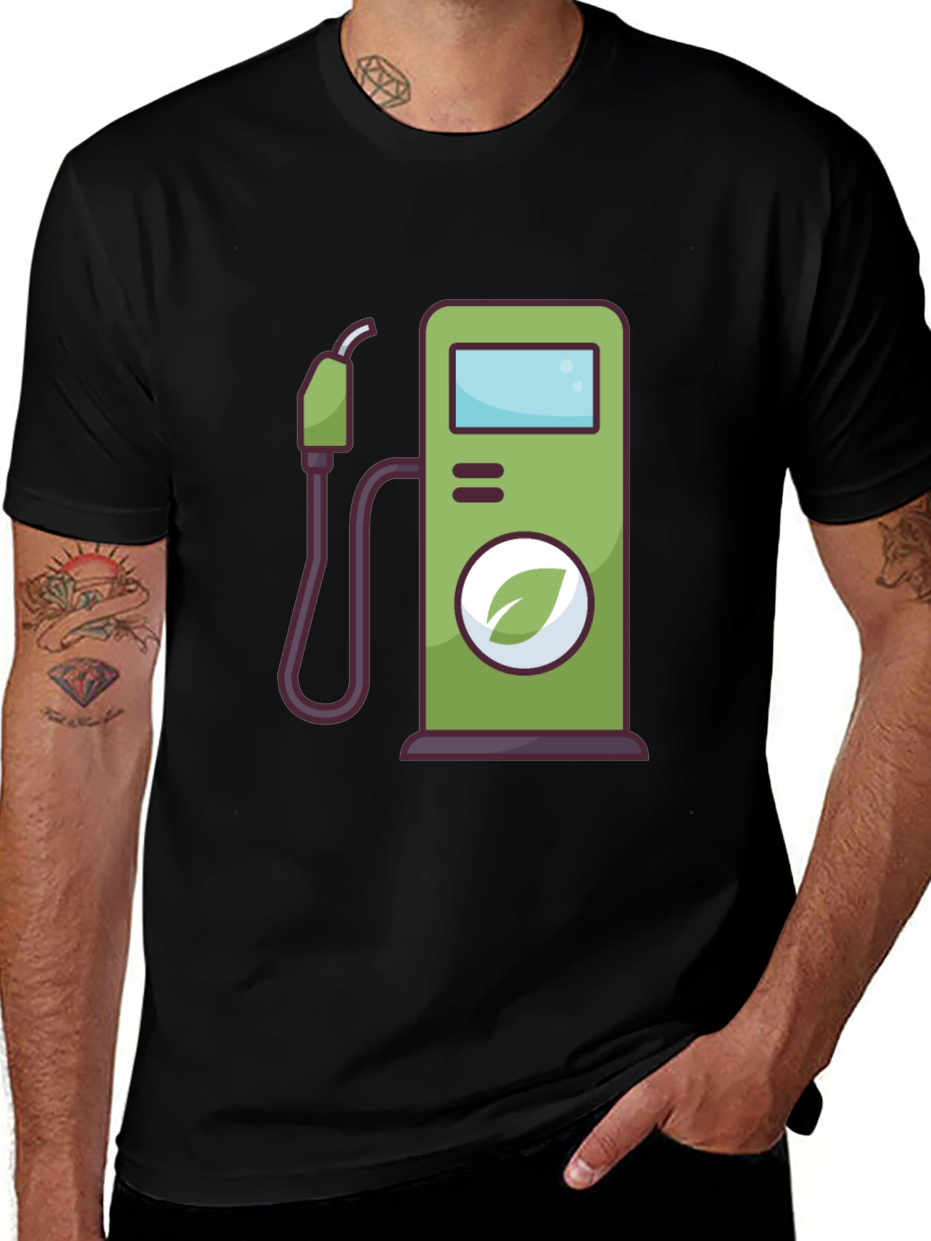 Variant 19 of Eco Fuel T-Shirt - Green Energy Design