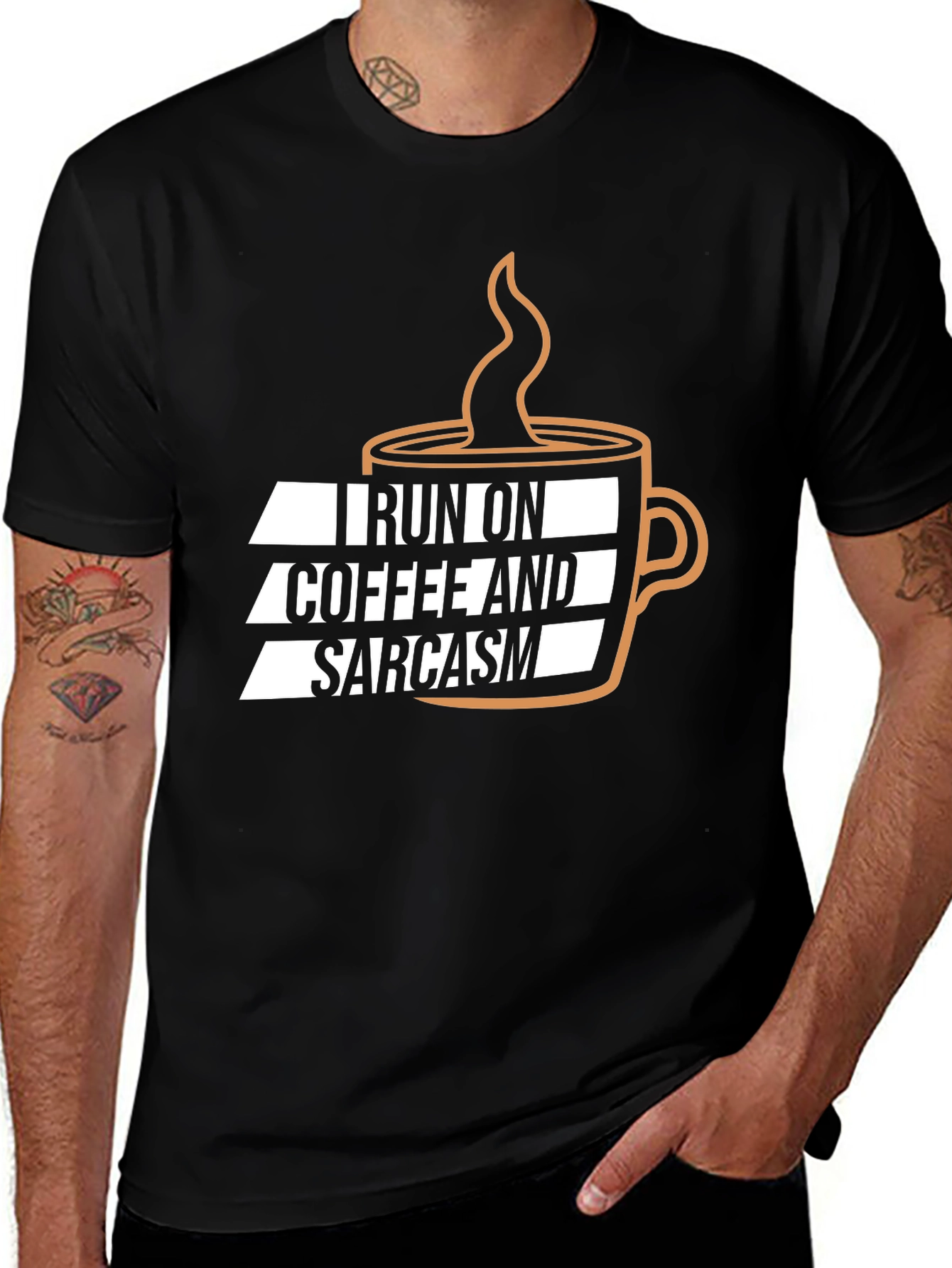 Variant 7 of Coffee and Sarcasm T-Shirt
