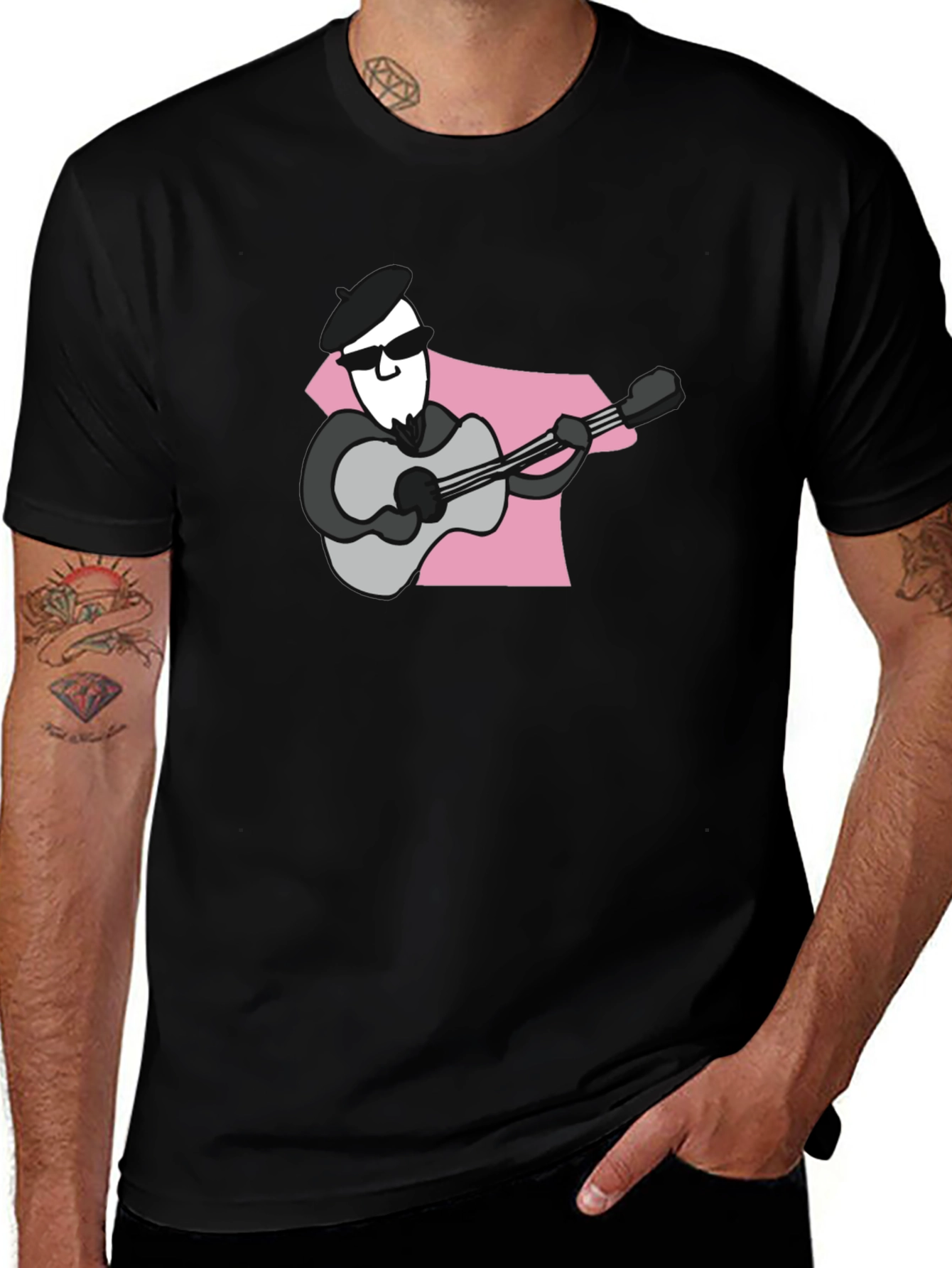 Cool Musician Graphic T-Shirt