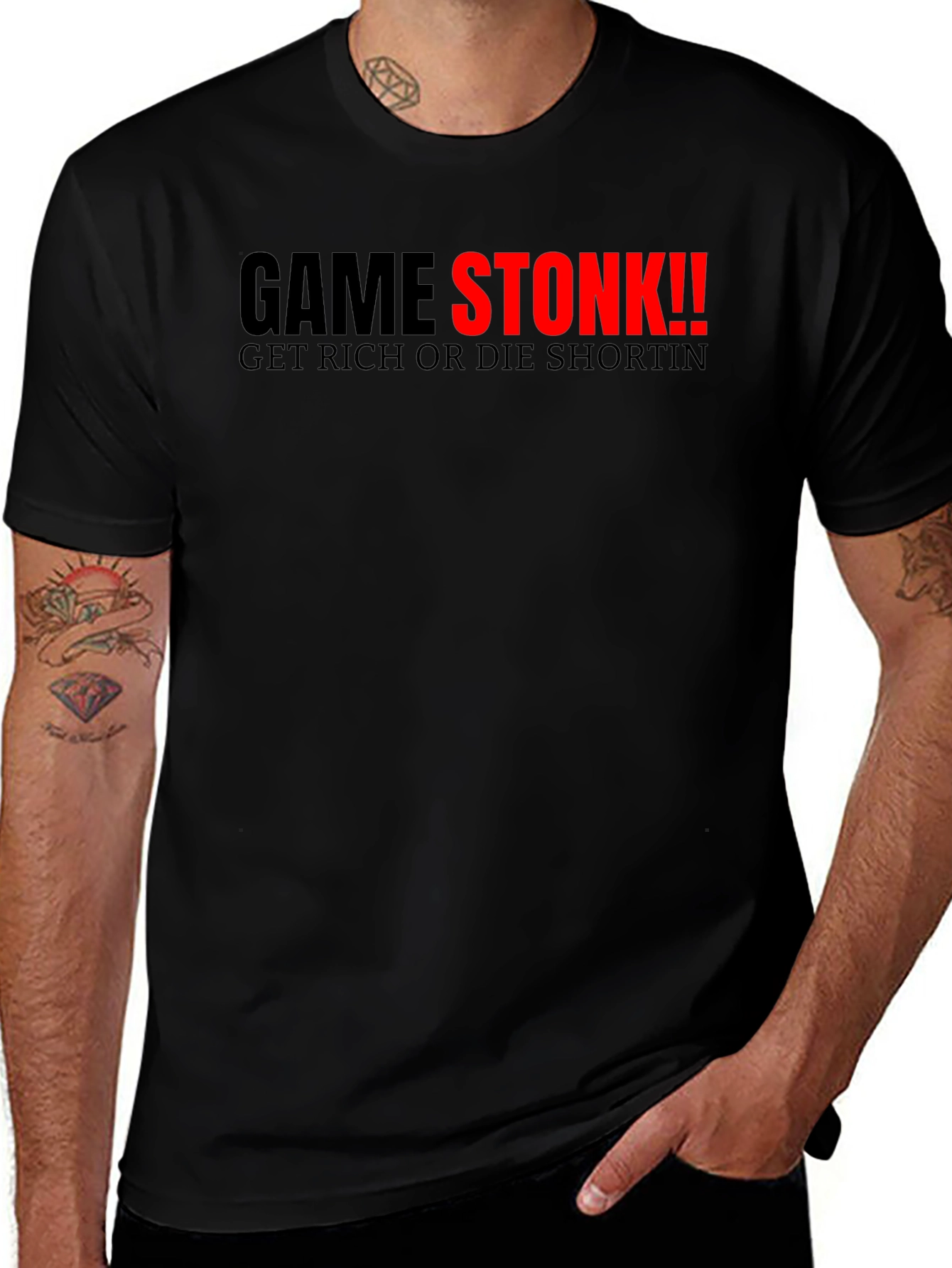 GameStonk Meme Tee - Get Rich or Die Shortin'
