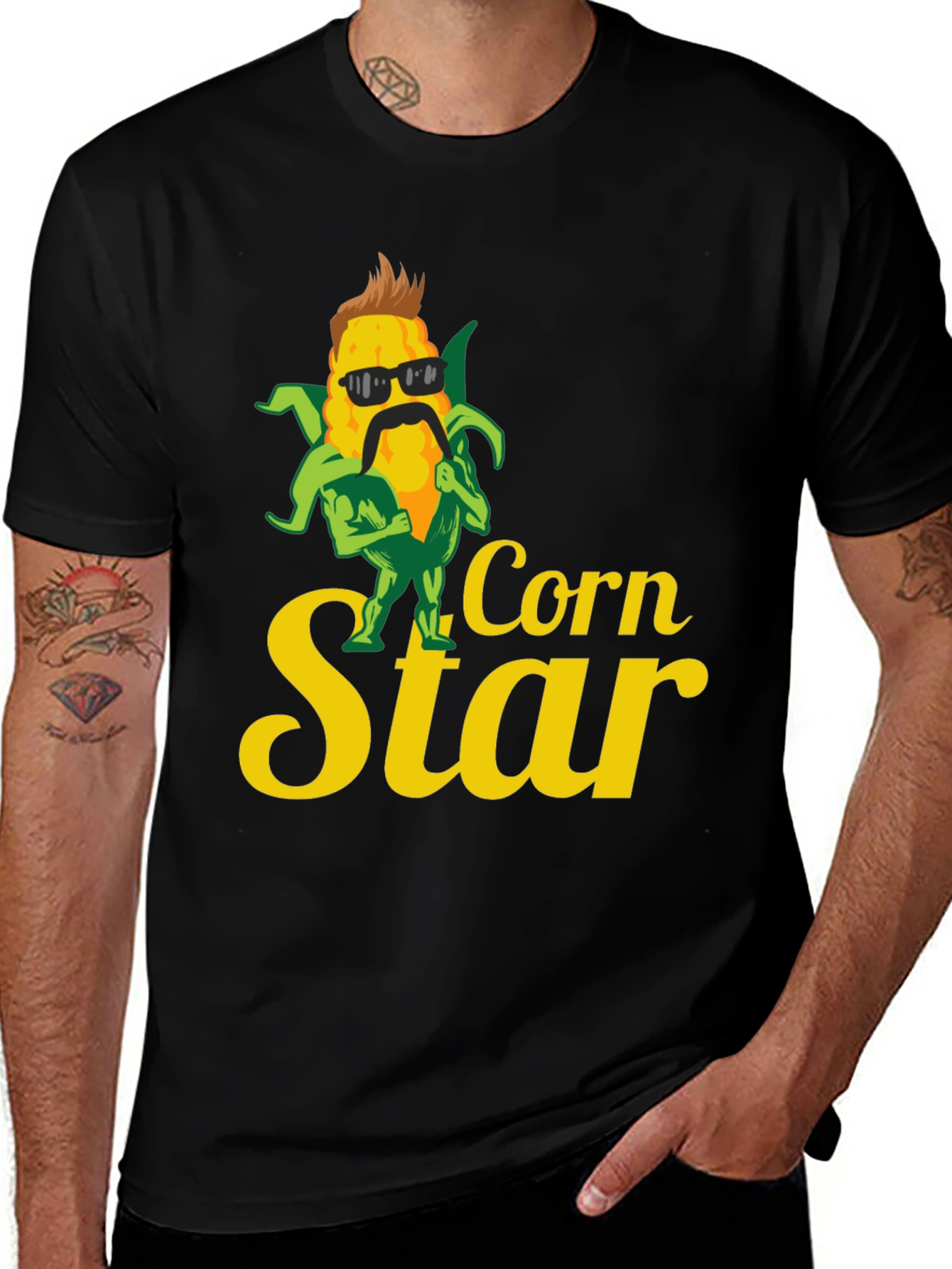 Variant 21 of Corn Star T-Shirt - Humorous Graphic Tee