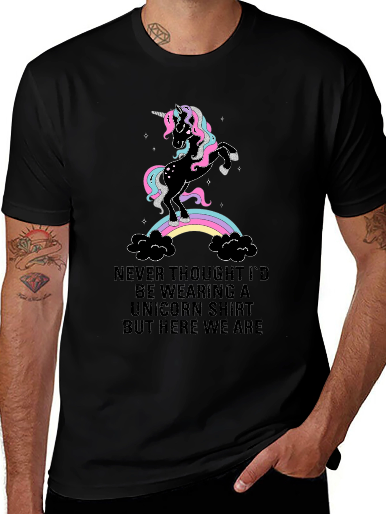 Variant 2 of Unicorn Rainbow Graphic Tee - Fun Novelty T-Shirt
