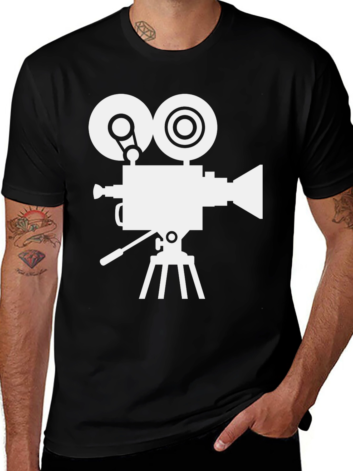 Variant 20 of Vintage Film Camera Graphic Tee - Black