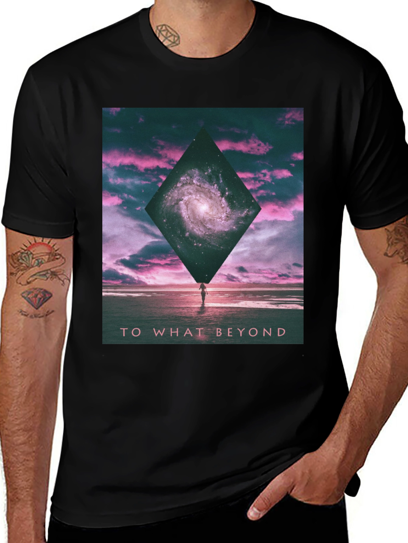Variant 27 of Galaxy Beyond Black Graphic Tee