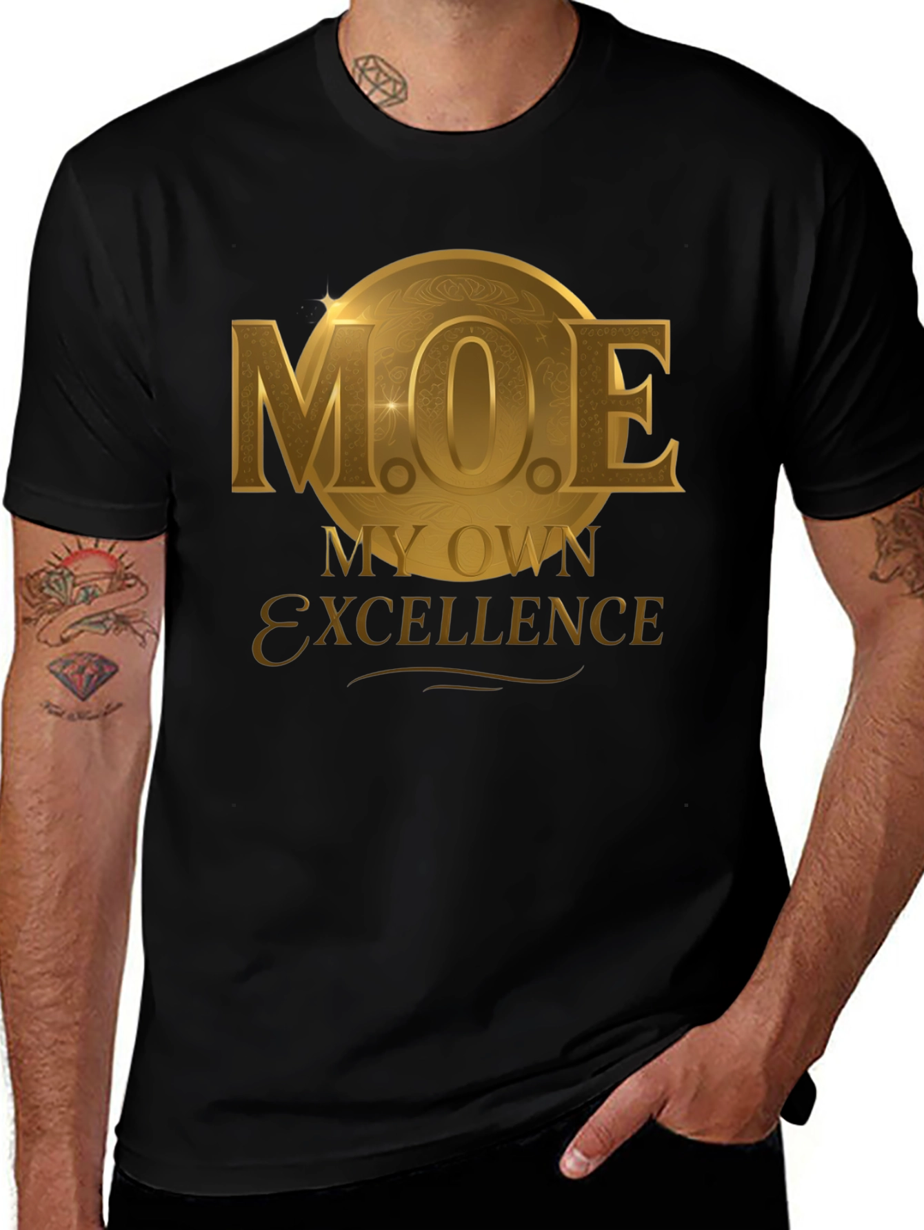 Variant 21 of M.O.E. My Own Excellence Black T-Shirt