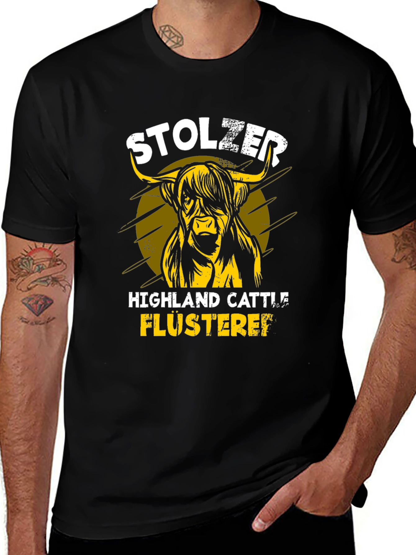 Highland Cattle T-Shirt - Stolzer Flusterei