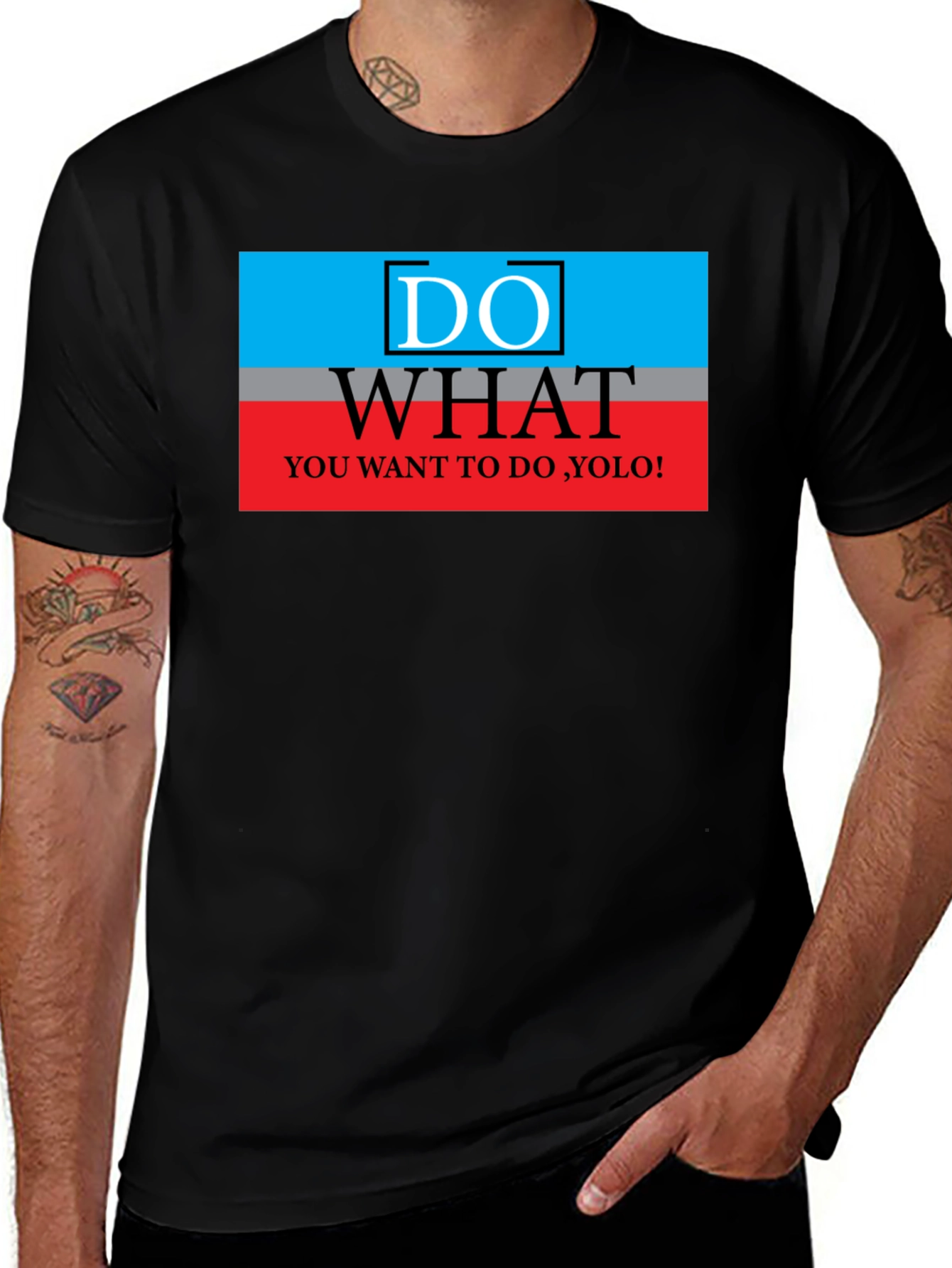 Do What You Want YOLO Black T-Shirt