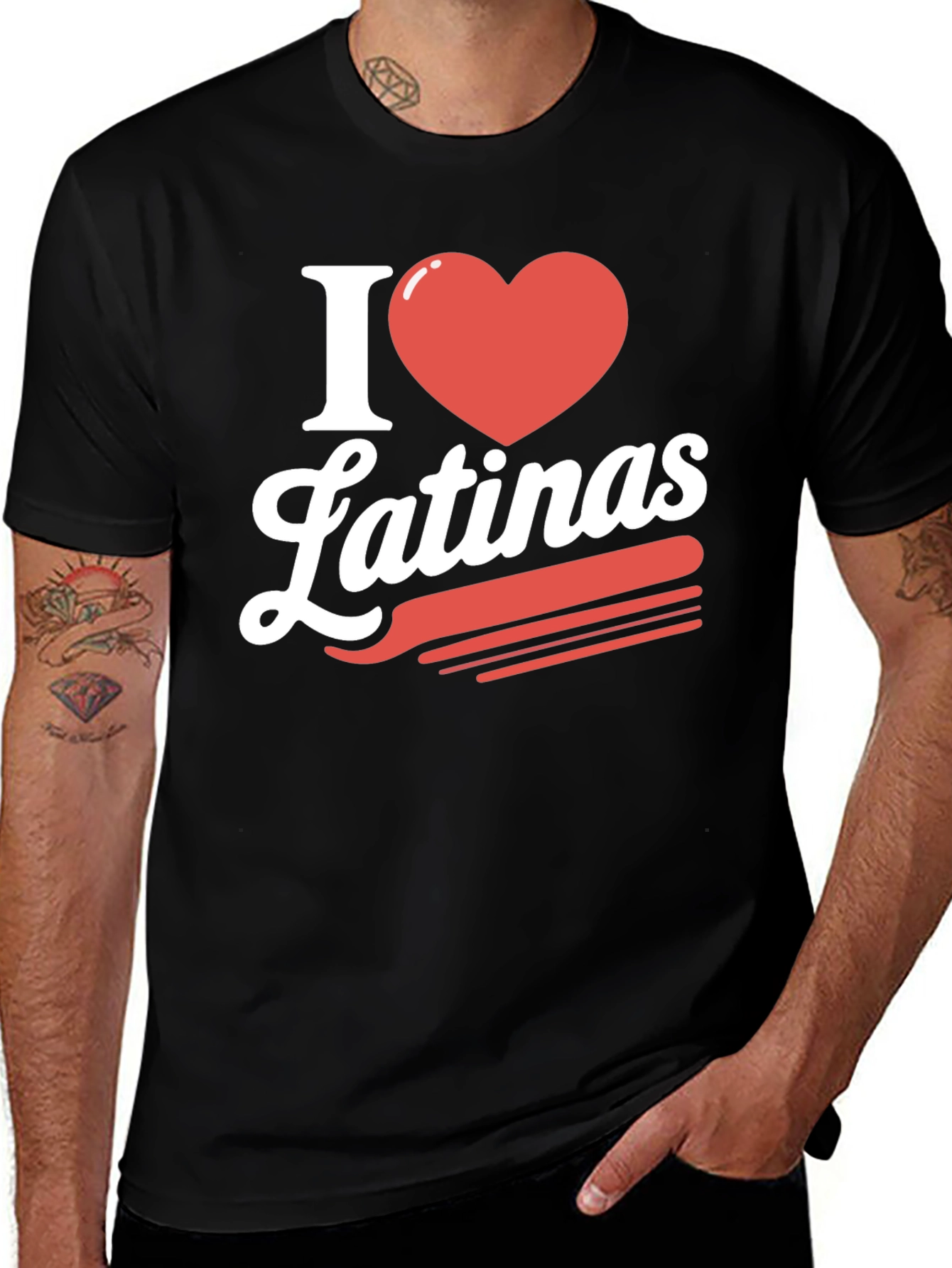 Variant 14 of I Heart Latinas Graphic Tee