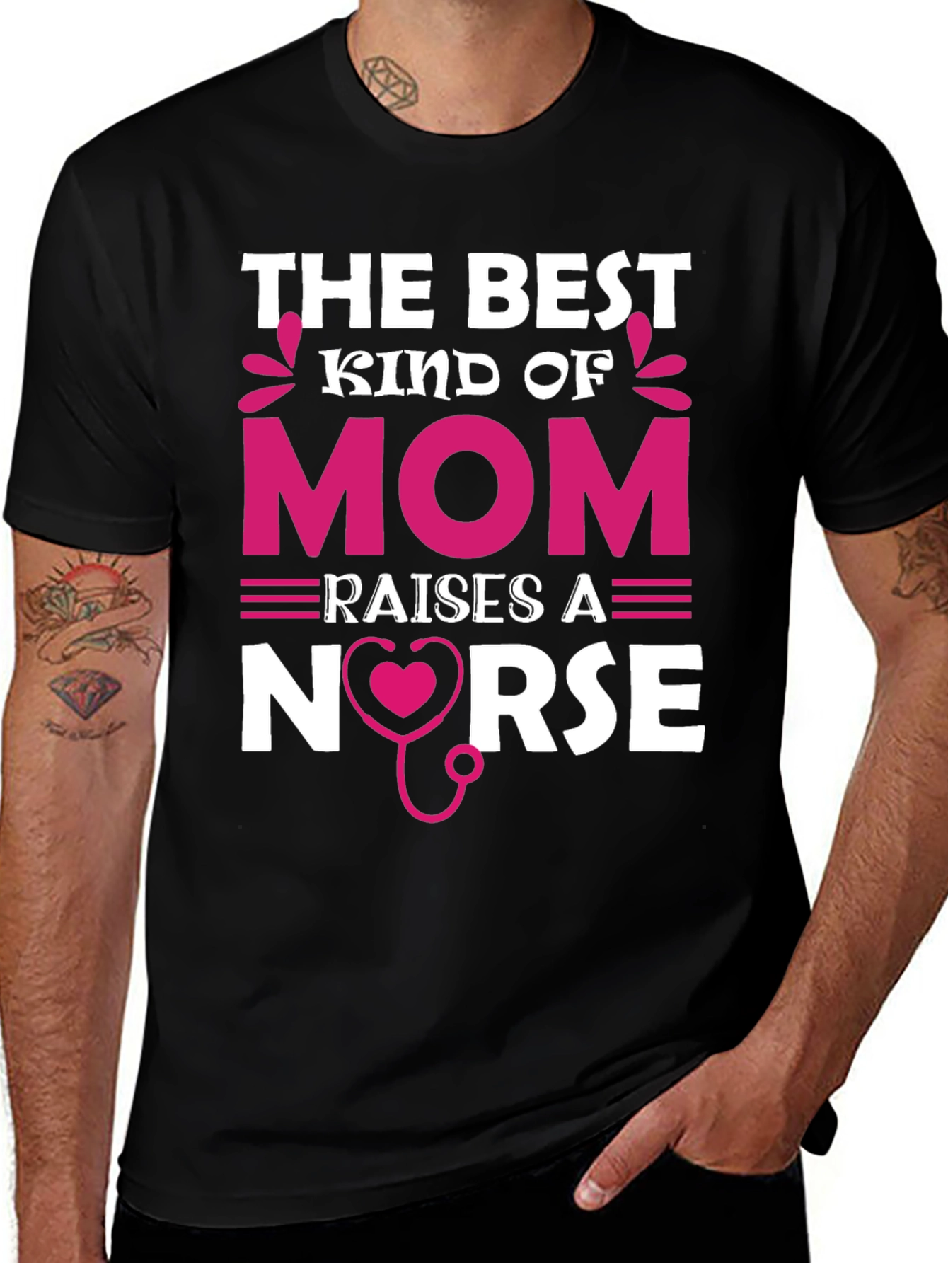 Variant 4 of Best Kind of Mom Nurse T-Shirt