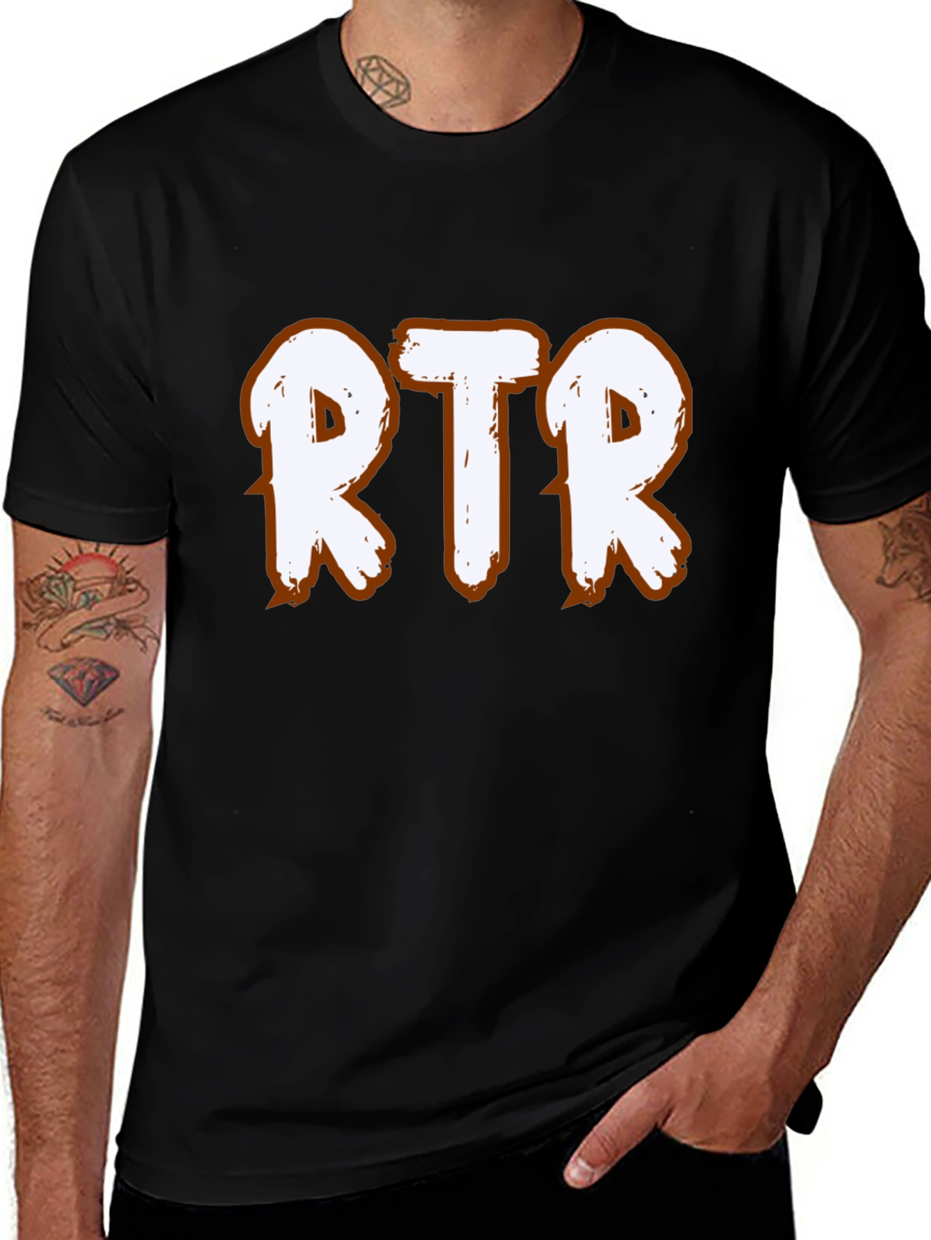 Variant 15 of RTR Graphic Tee - Bold & Stylish Black T-Shirt