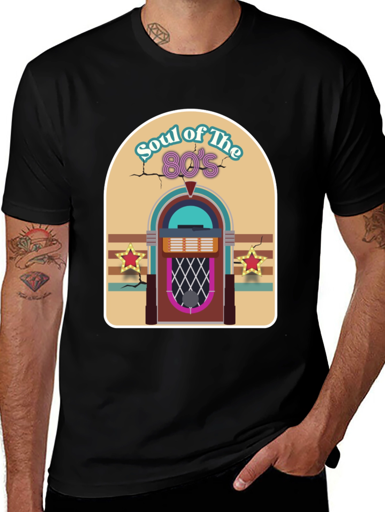 Variant 27 of Soul of the 80's Retro Jukebox T-Shirt