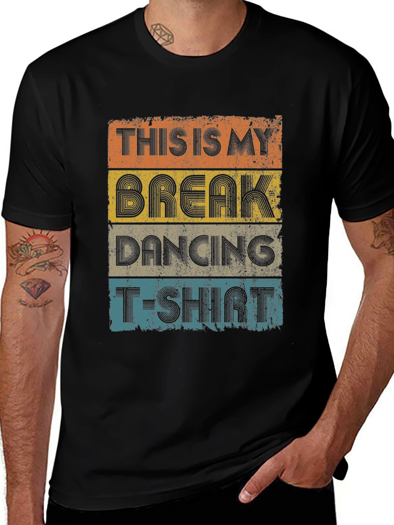 Variant 24 of Retro Break Dancing T-Shirt - Vintage Style Tee