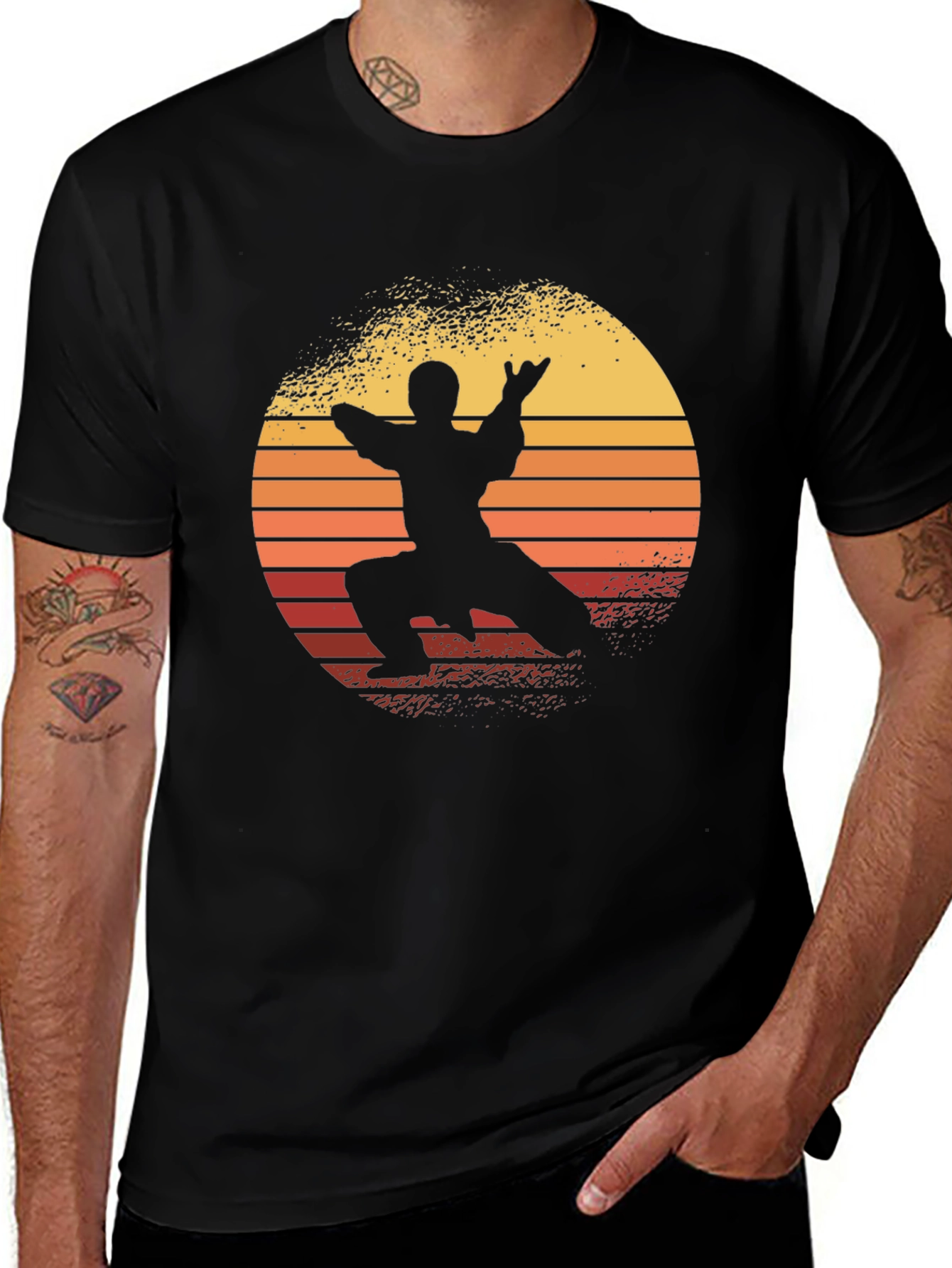 Variant 9 of Kung Fu Sunset Graphic Tee