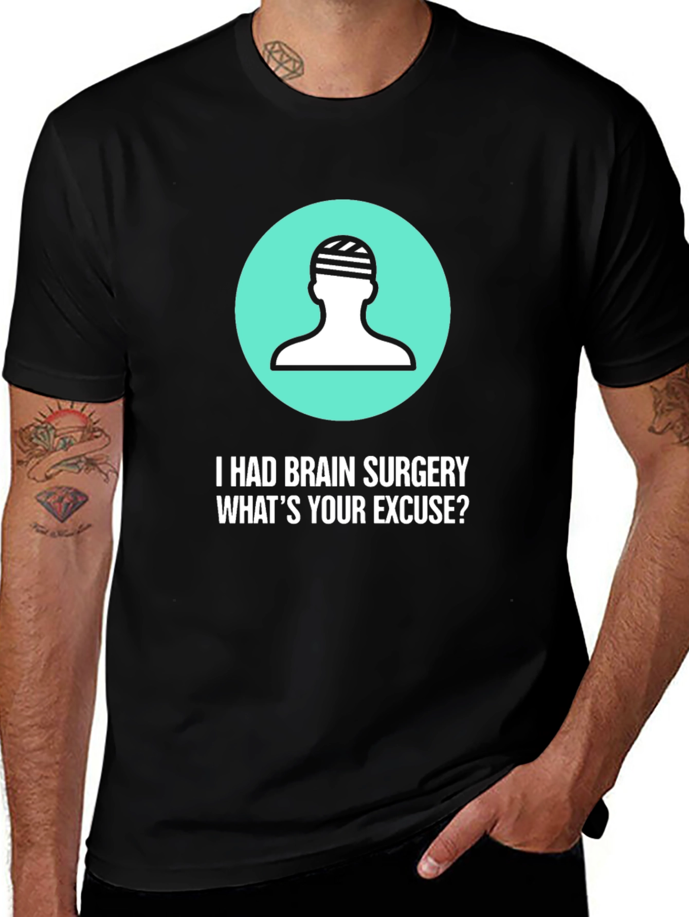 Variant 15 of Brain Surgery Excuse T-Shirt - Funny Get Well Gift