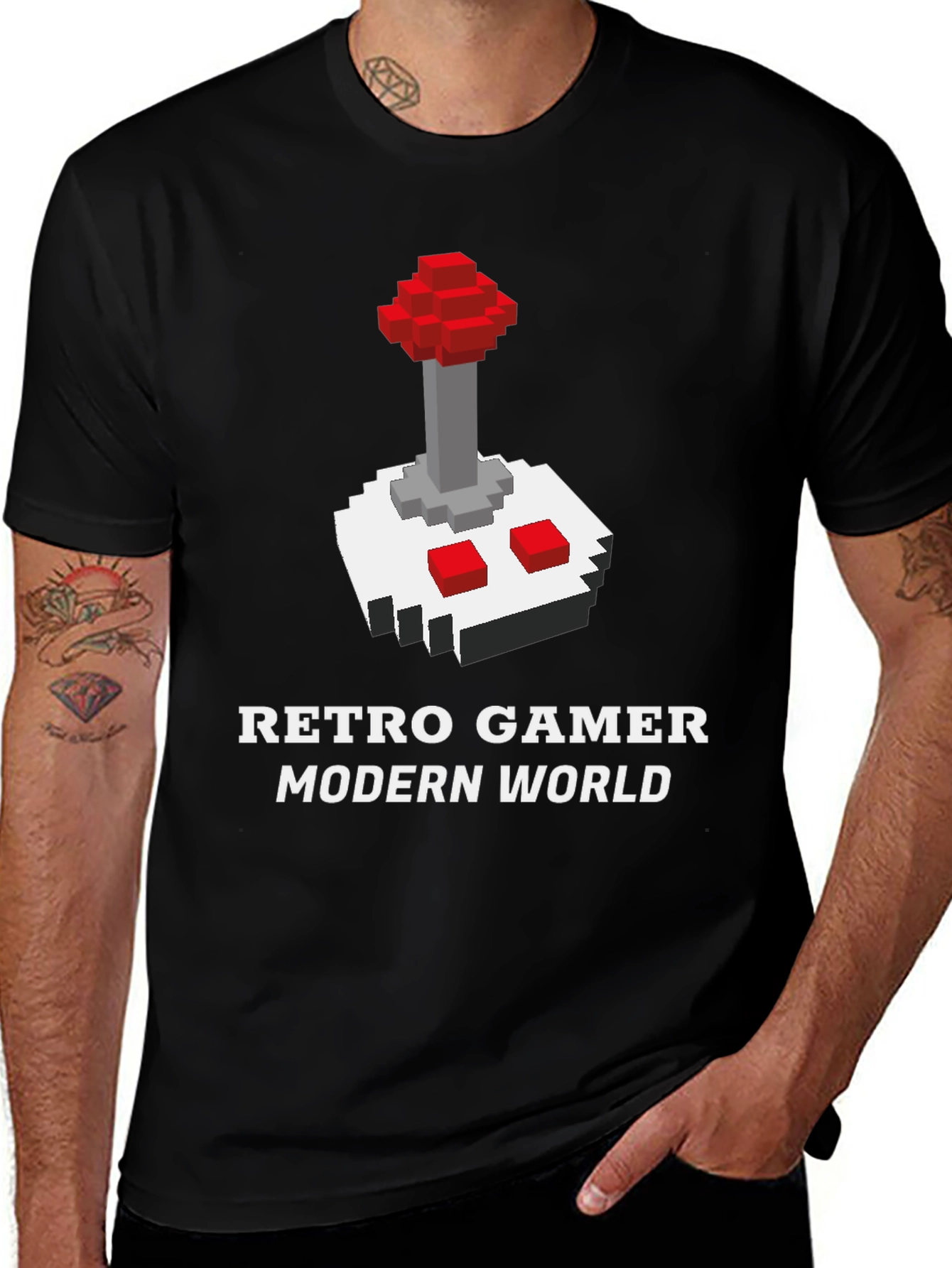 Retro Gamer Modern World T-Shirt
