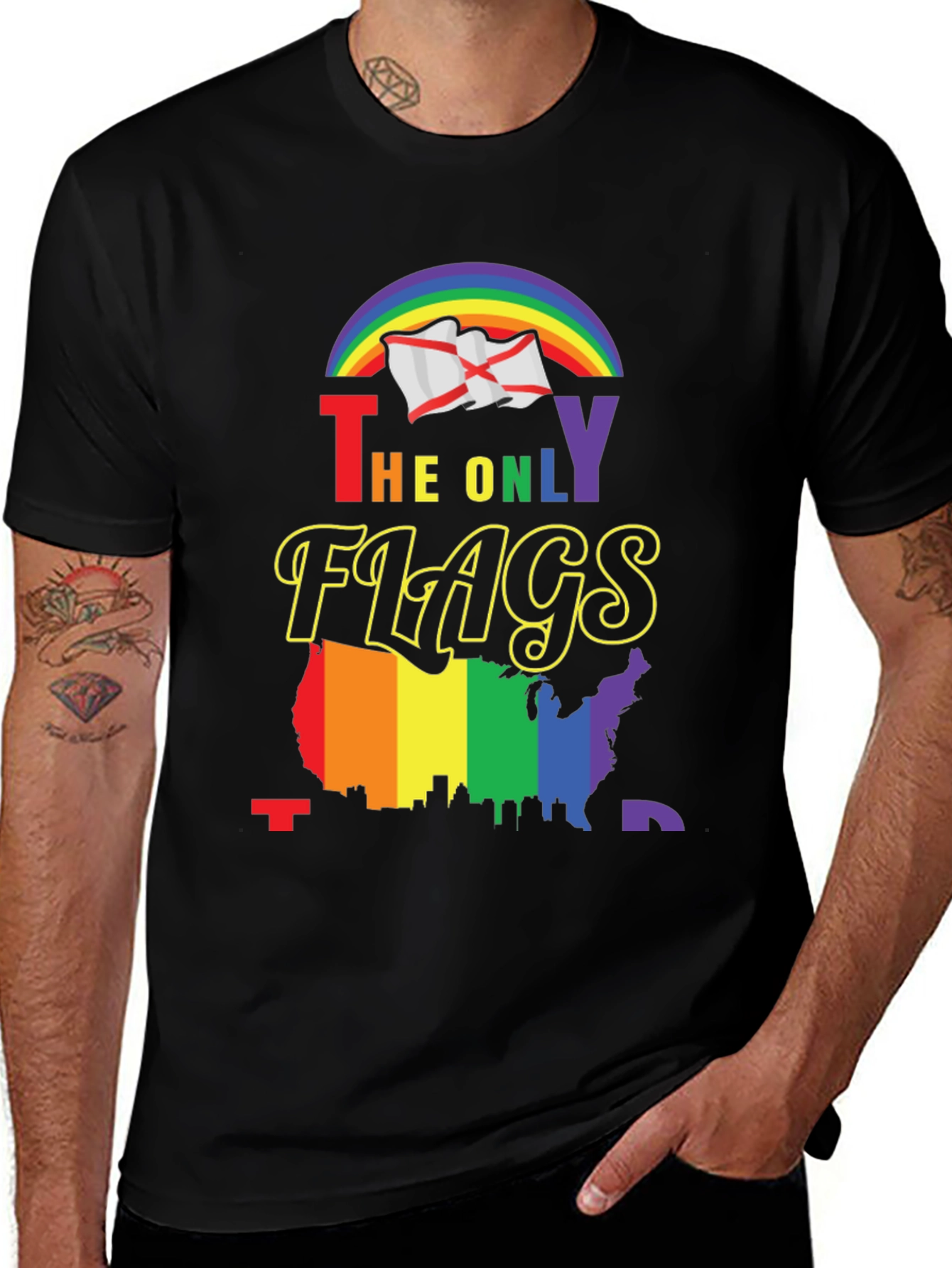 Pride Flags Graphic T-Shirt