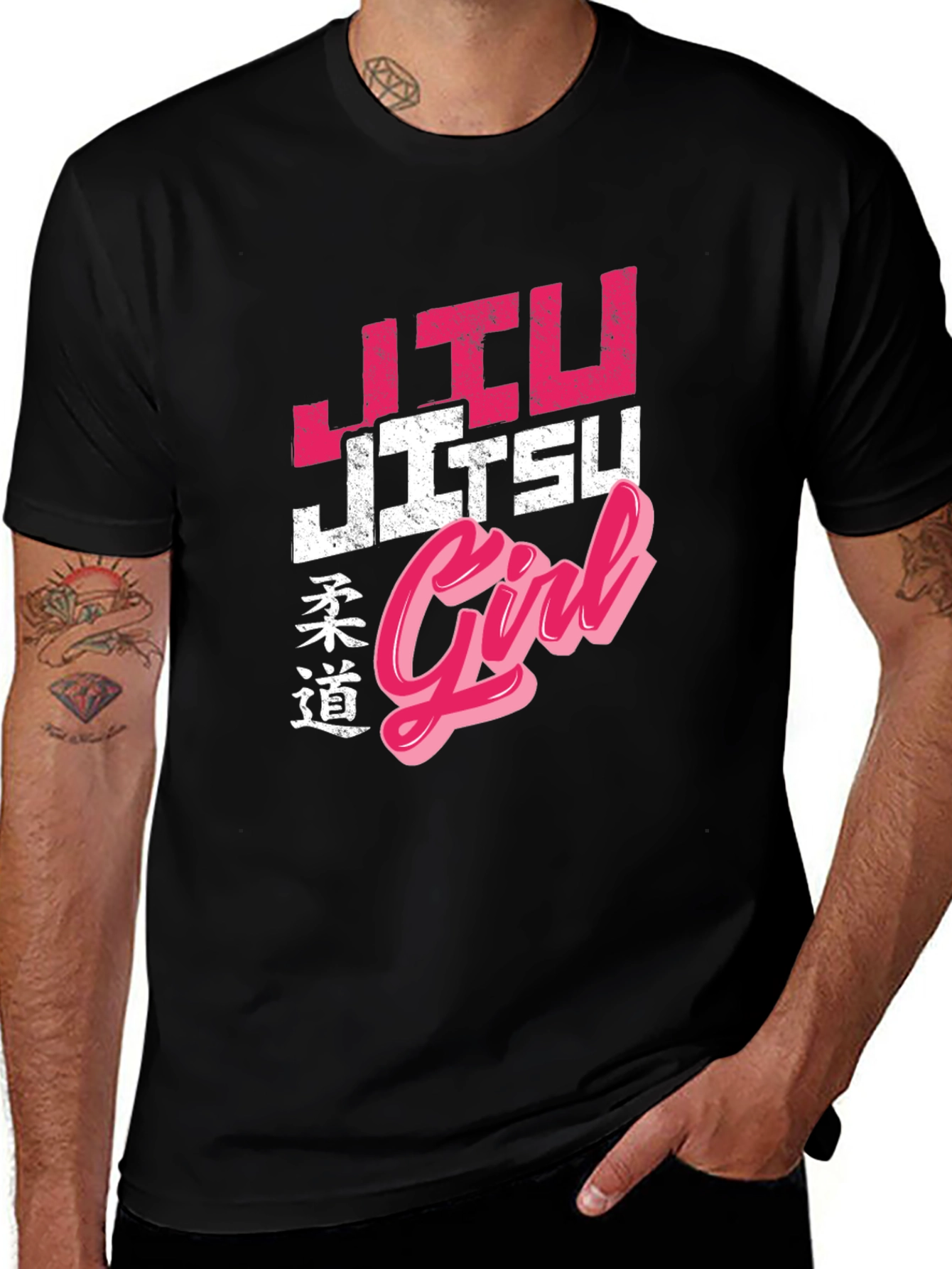 Jiu Jitsu Girl Graphic Tee - Black