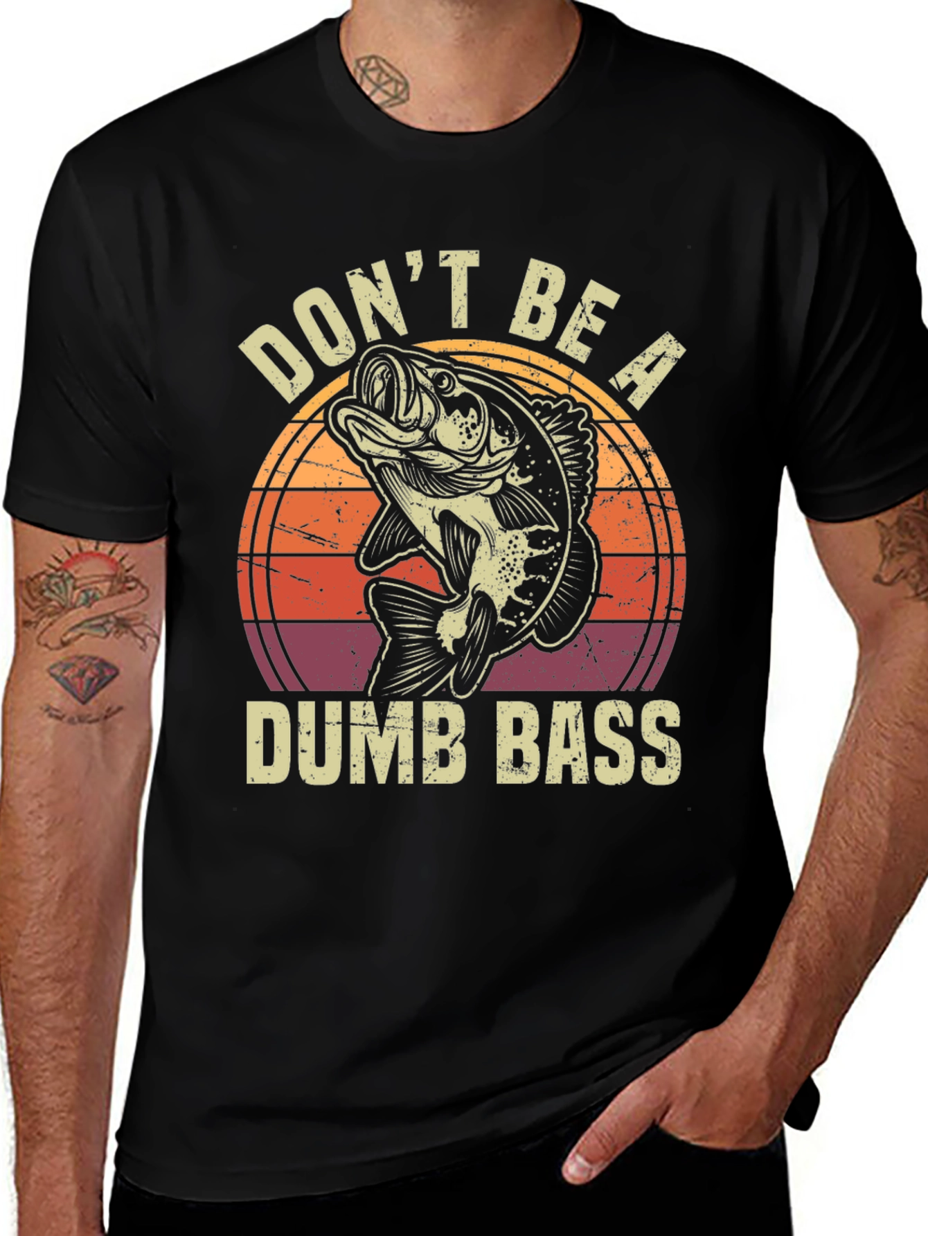 Variant 7 of Don't Be A Dumb Bass Graphic T-Shirt