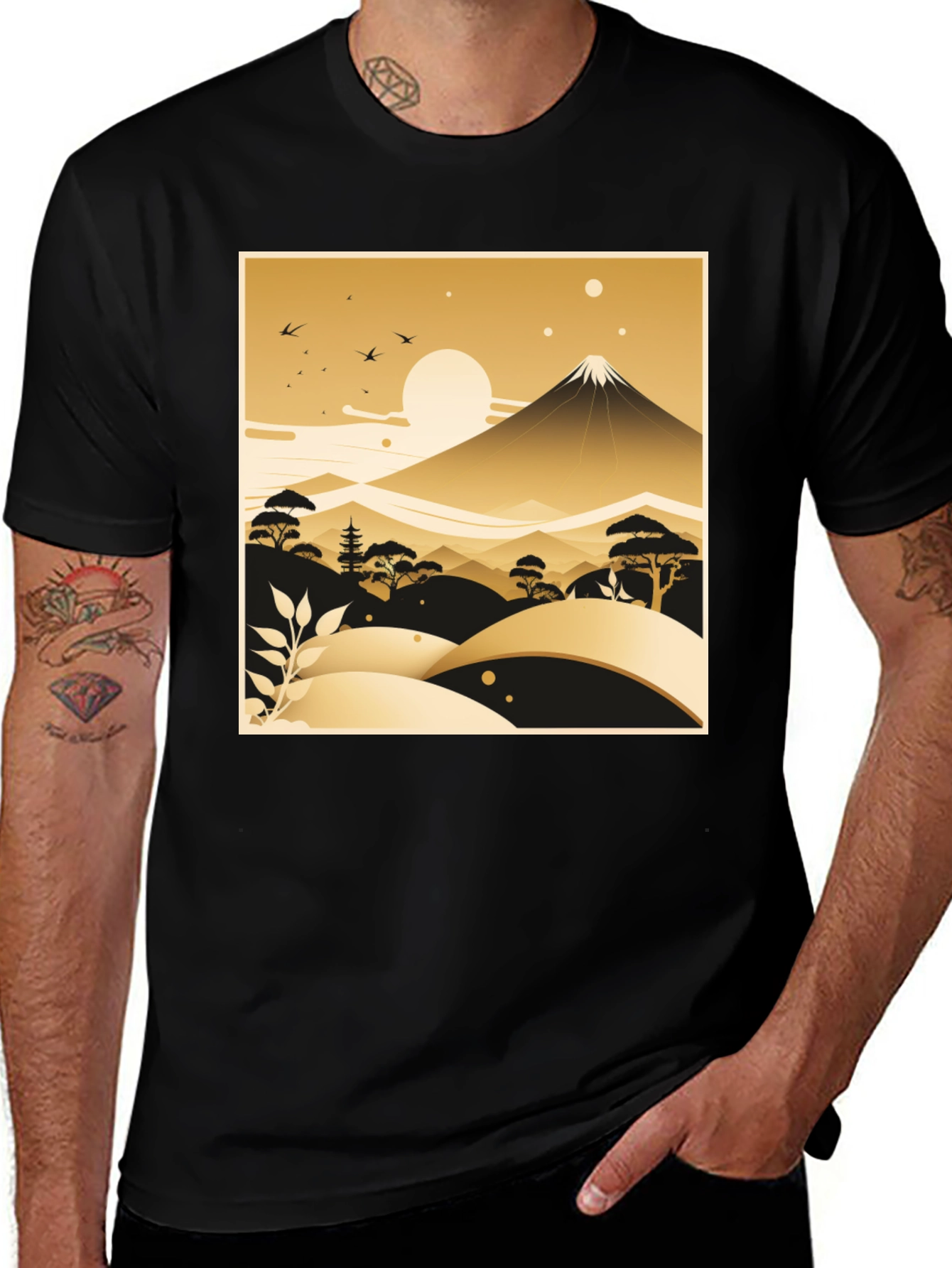 Variant 9 of Japanese Landscape Graphic Tee