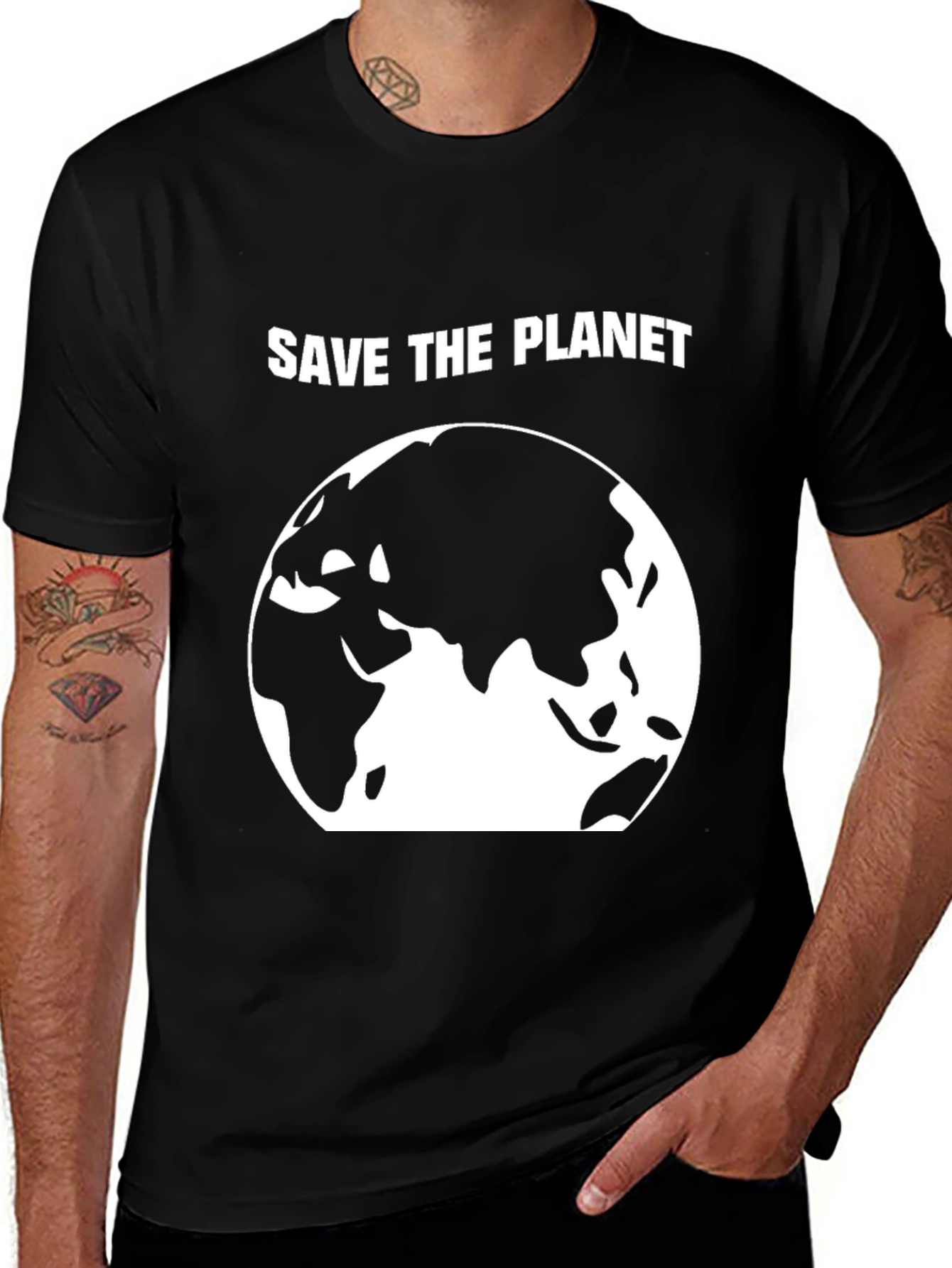 Variant 18 of Save the Planet Earth Graphic T-Shirt