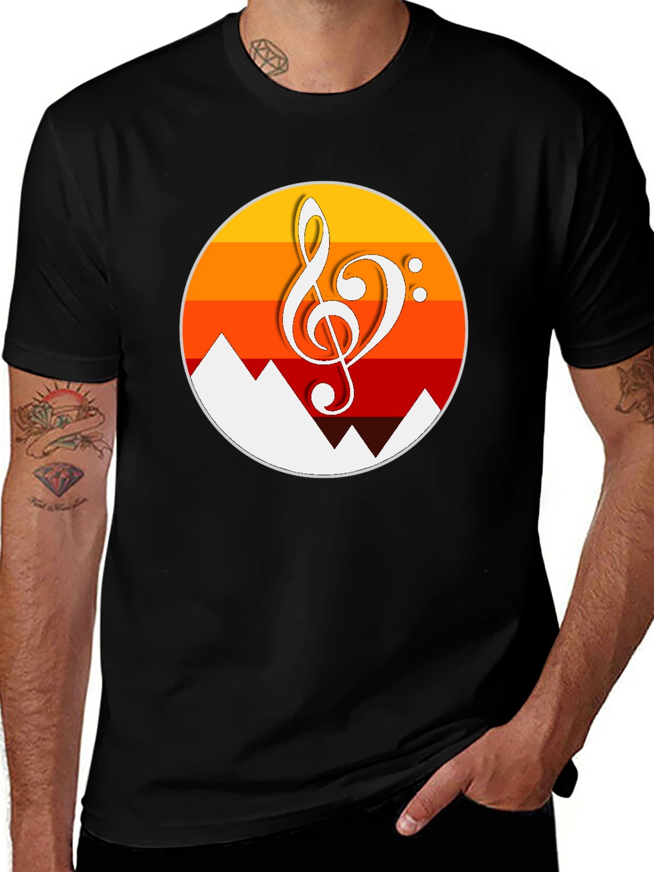 Variant 18 of Retro Music Mountain Tee
