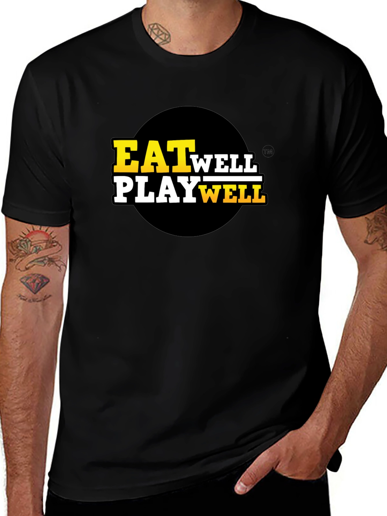 Variant 17 of Eat Well Play Well Graphic Tee