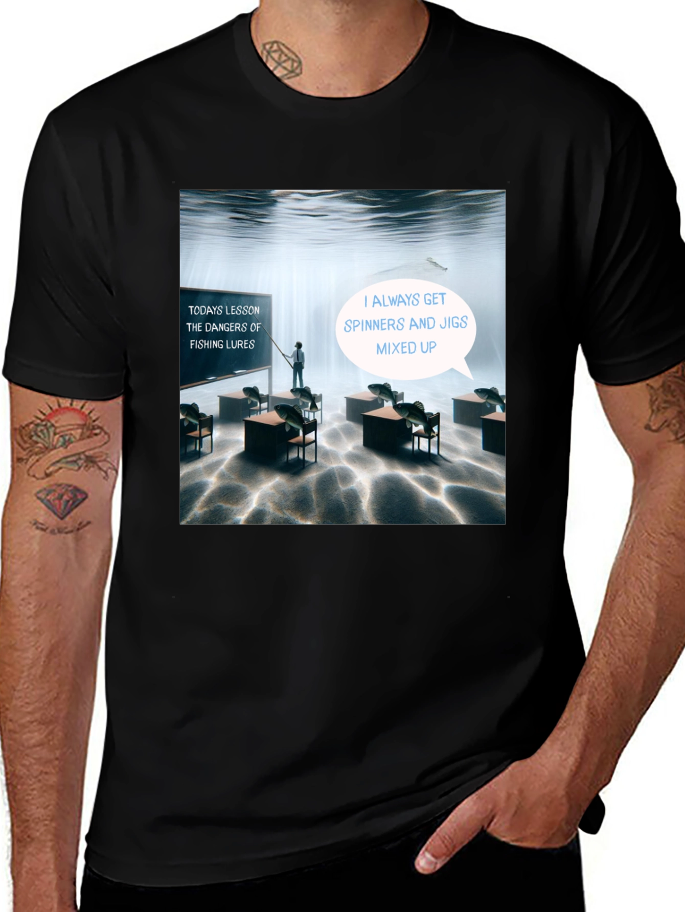 Variant 14 of Funny Fishing Lure Class T-Shirt