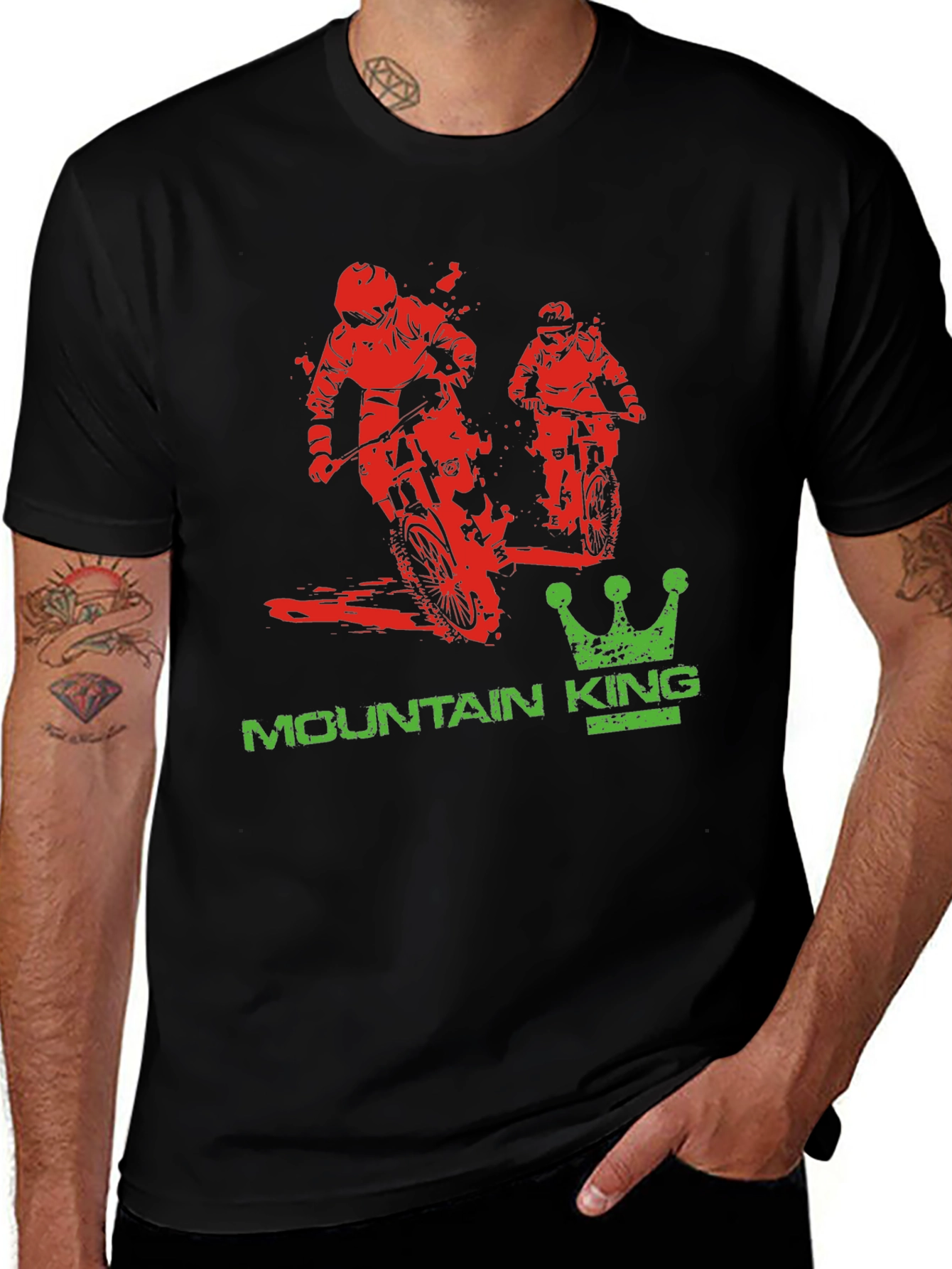 Variant 13 of Mountain King Bike T-Shirt: Graphic Tee for Outdoor Adventure