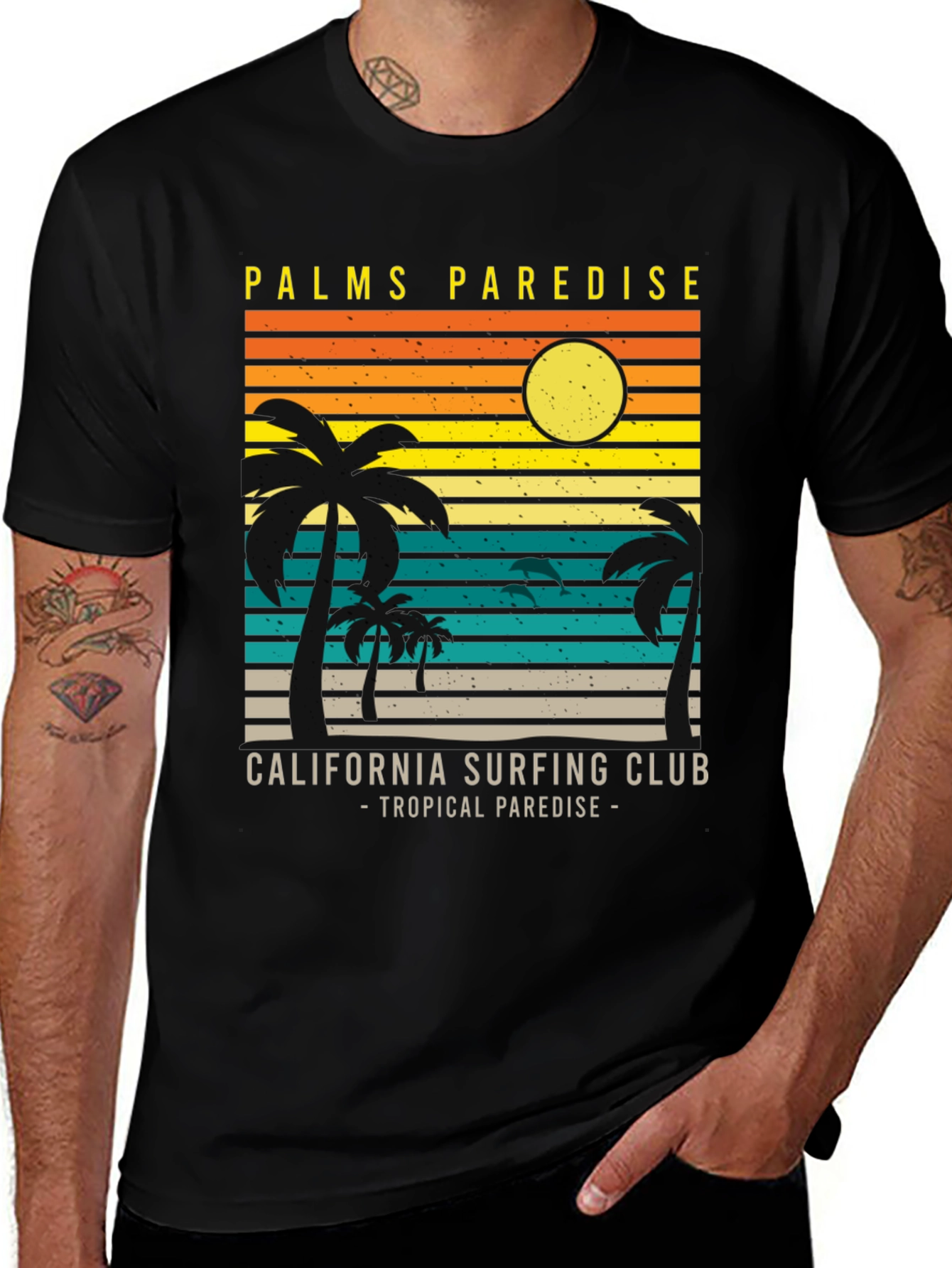 Variant 7 of Palms Paradise California Surfing Club T-Shirt