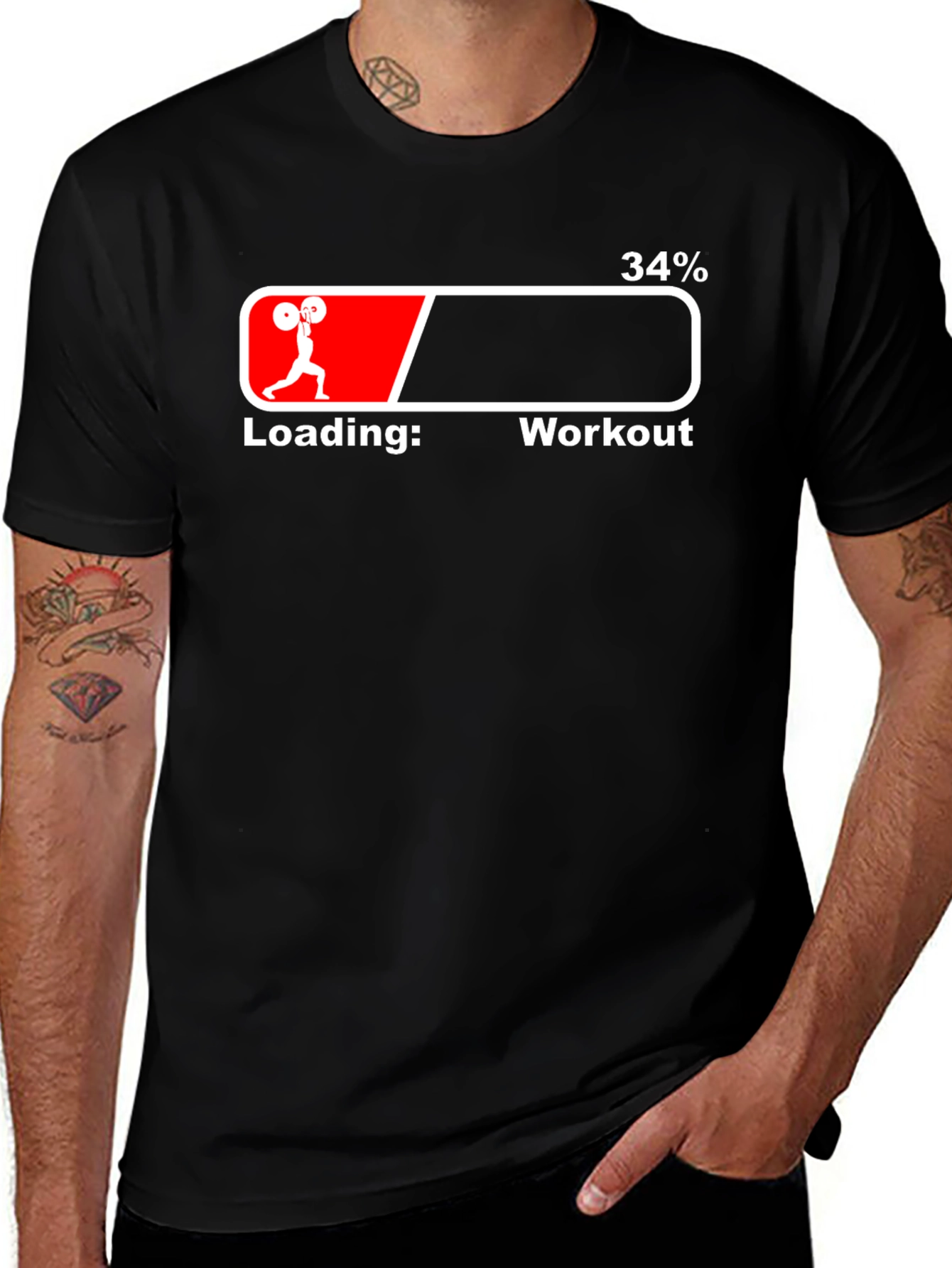 Workout Loading Bar Graphic Tee