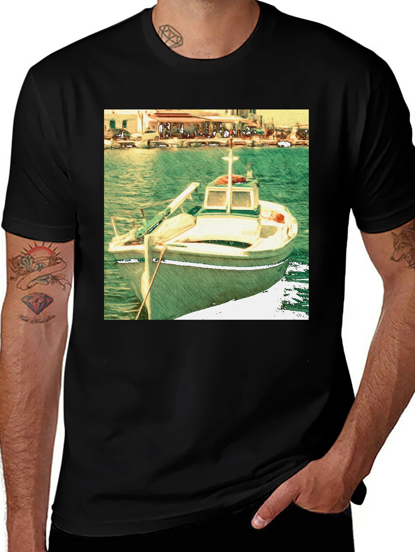Variant 25 of Boat Graphic Tee - Unique Stylish Shirt