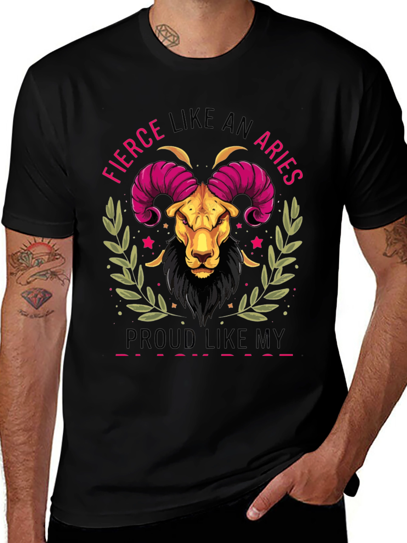 Variant 9 of Fierce Like An Aries T-Shirt