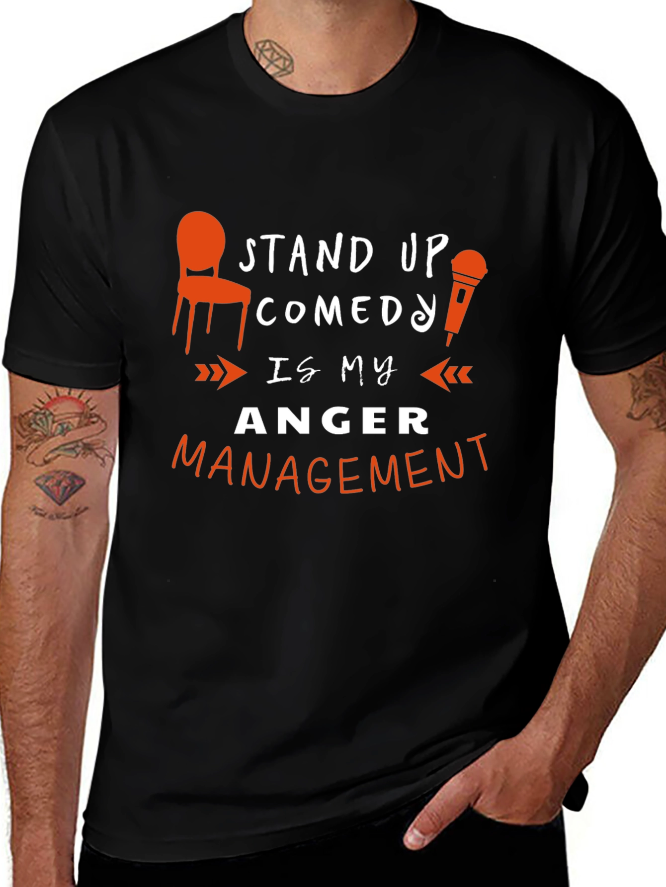 Variant 22 of Stand Up Comedy Anger Management Graphic T-Shirt