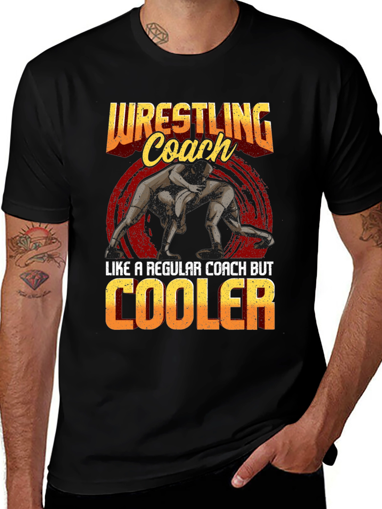 Variant 9 of Wrestling Coach T-Shirt - Like a Regular Coach But Cooler