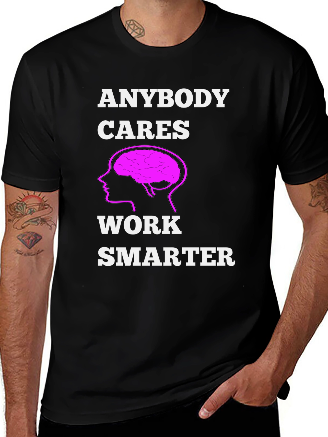 Variant 10 of Work Smarter T-Shirt - Brain Graphic Tee