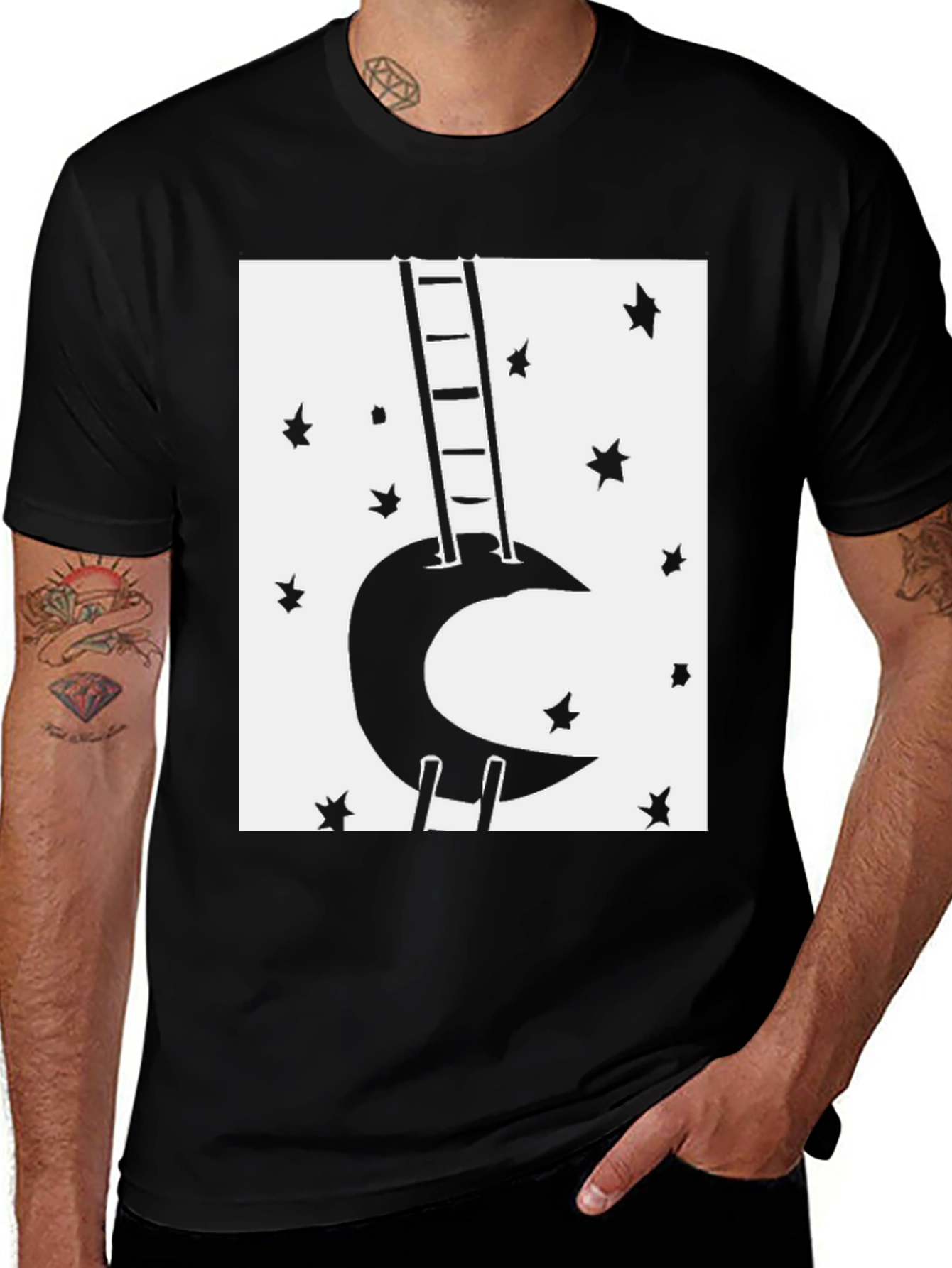 Variant 21 of Ladder to the Moon Graphic Tee
