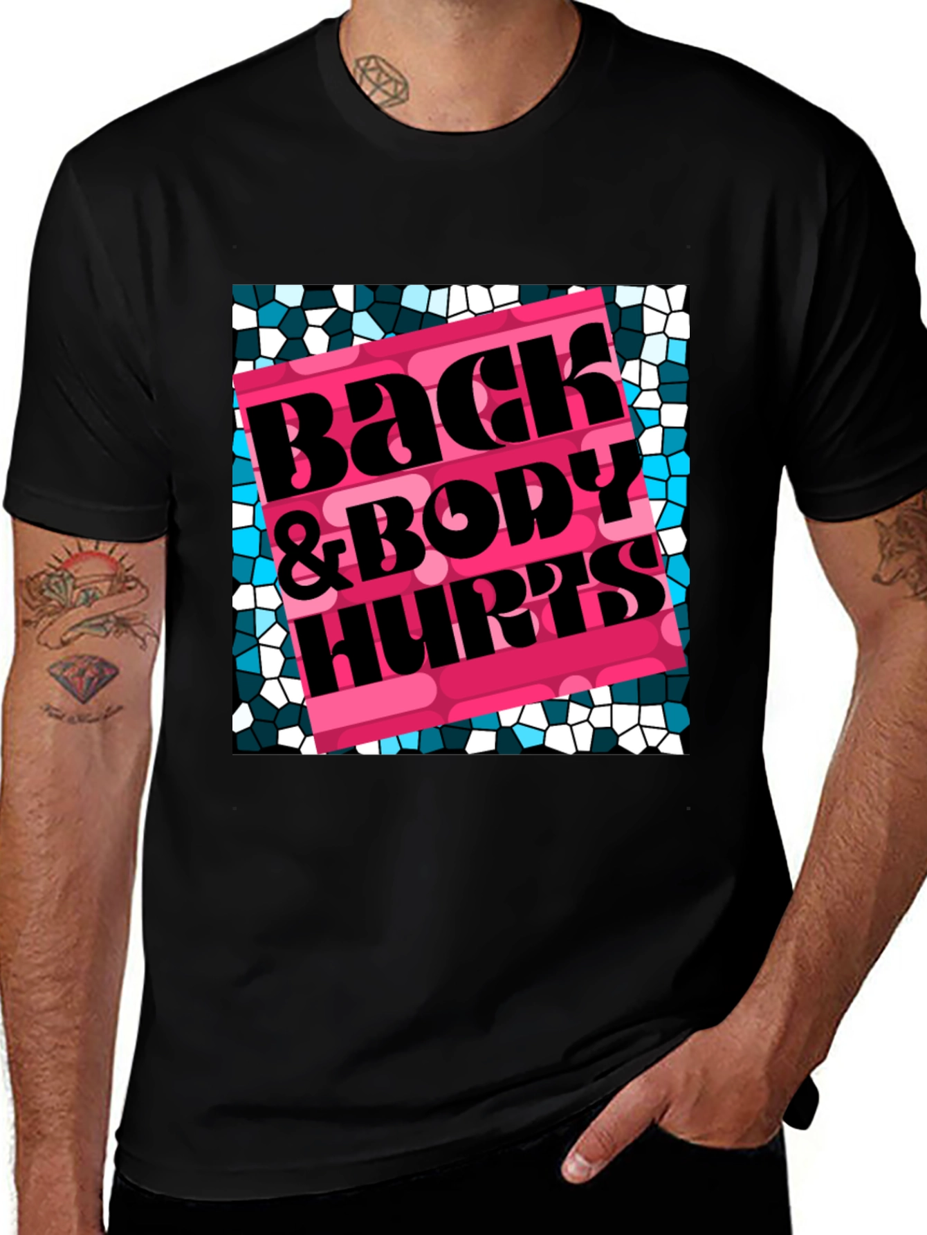 Variant 29 of Back & Body Hurts Graphic T-Shirt