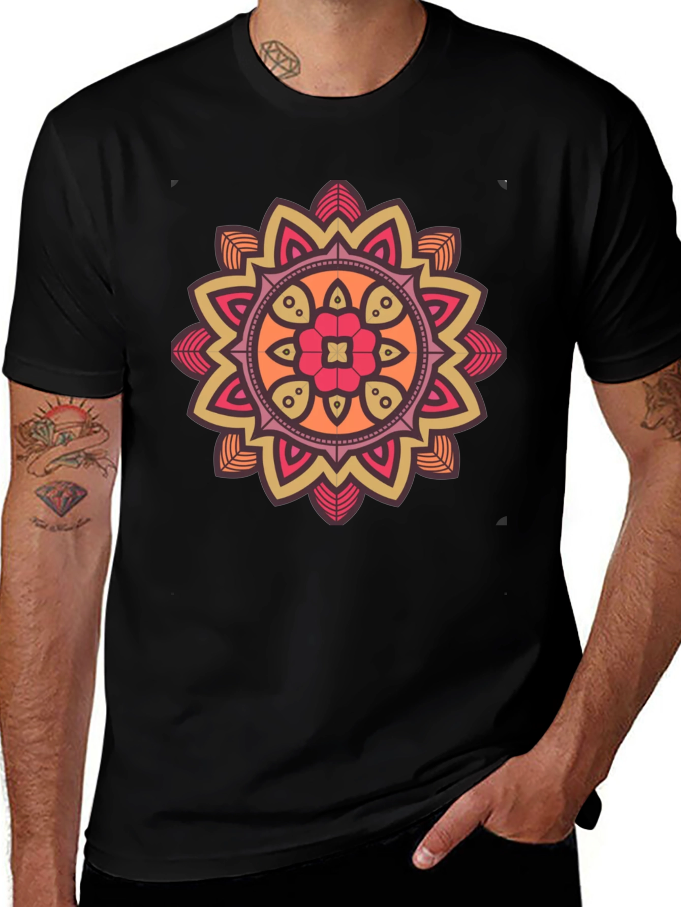 Variant 21 of Mandala Graphic T-Shirt - Unique Artistic Design