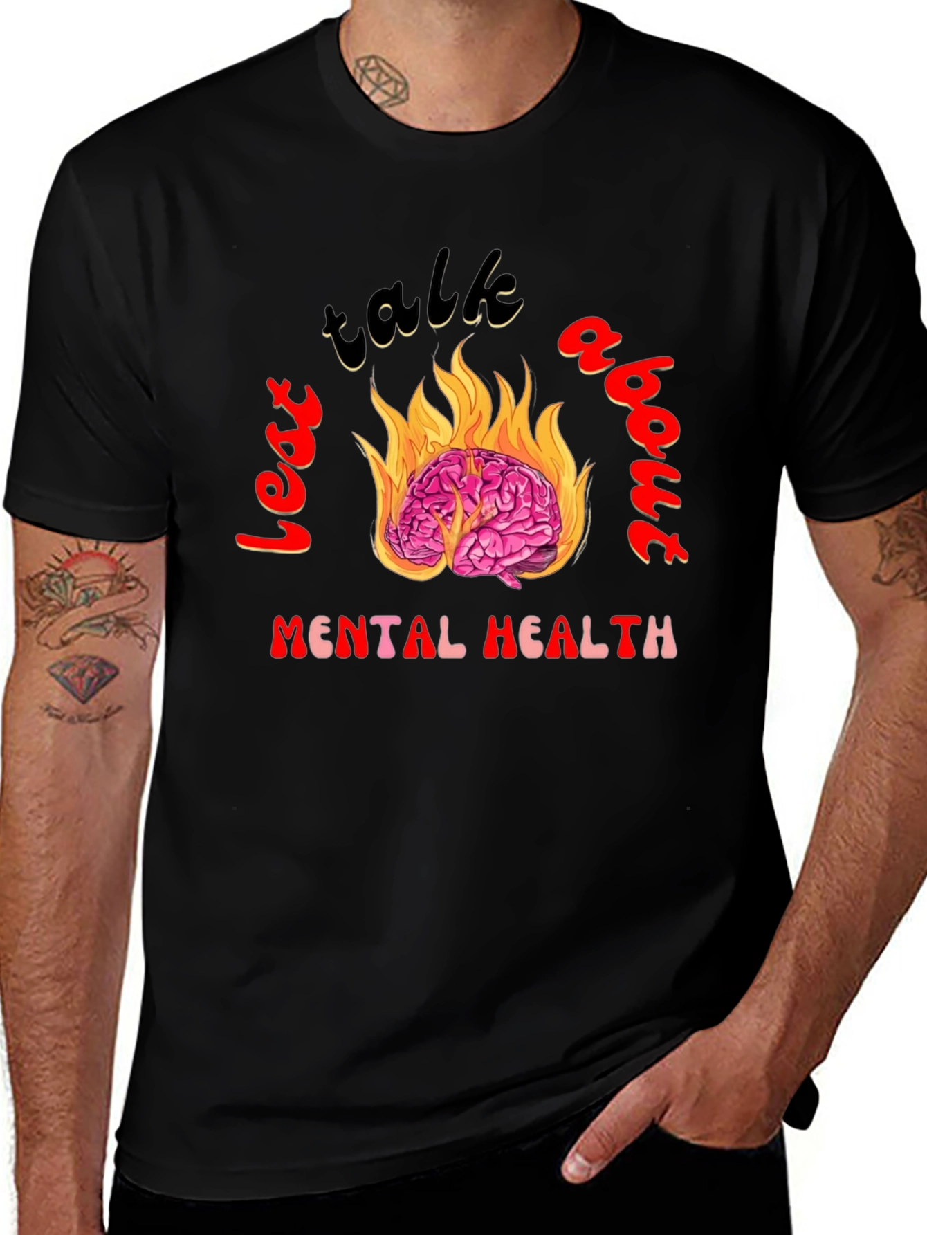 Variant 25 of Let's Talk About Mental Health Graphic Tee