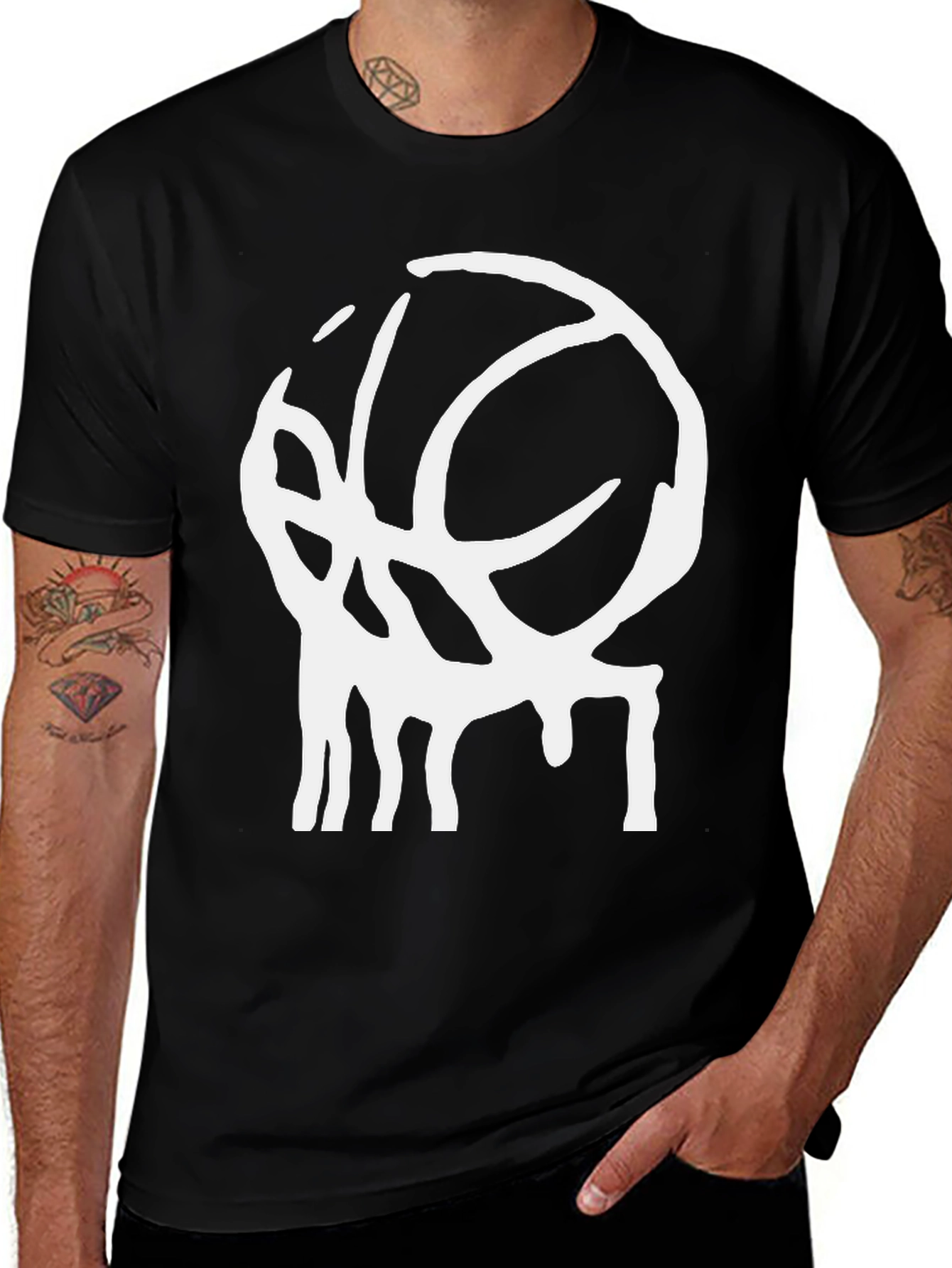 Dripping Basketball Graphic Tee