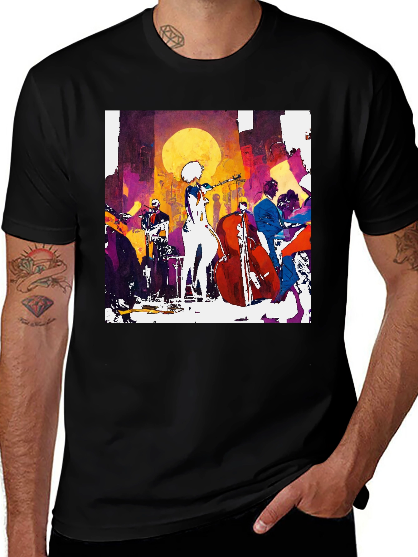 Variant 15 of Jazz Band Graphic T-Shirt - Stylish Musician Tee